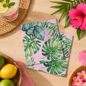Royal Palm Beverage Napkins. 16ct