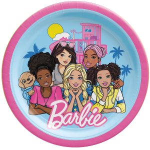 Barbie Party Lunch Plates. 9in. 8ct