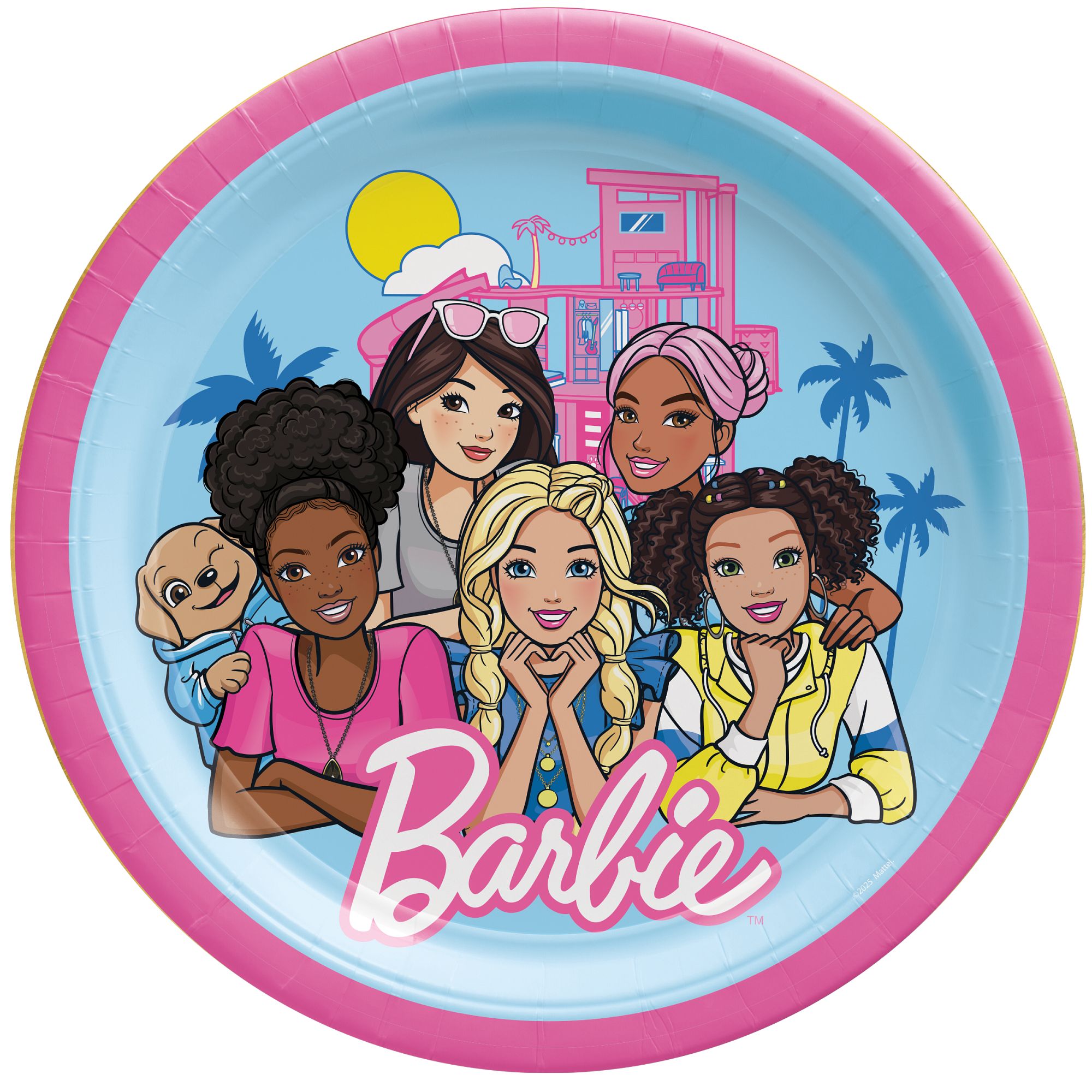 Barbie Party Lunch Plates. 9in. 8ct