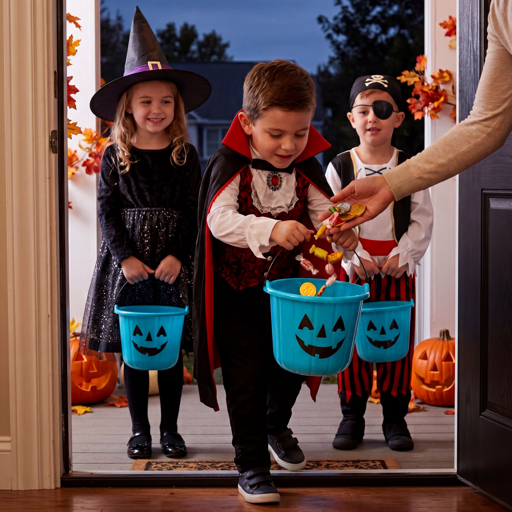 Jack-o'-Lantern Treat Bucket. Assorted Colors - Image 6