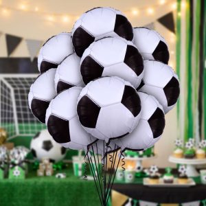 Soccer Balloon Bouquet. 10pc