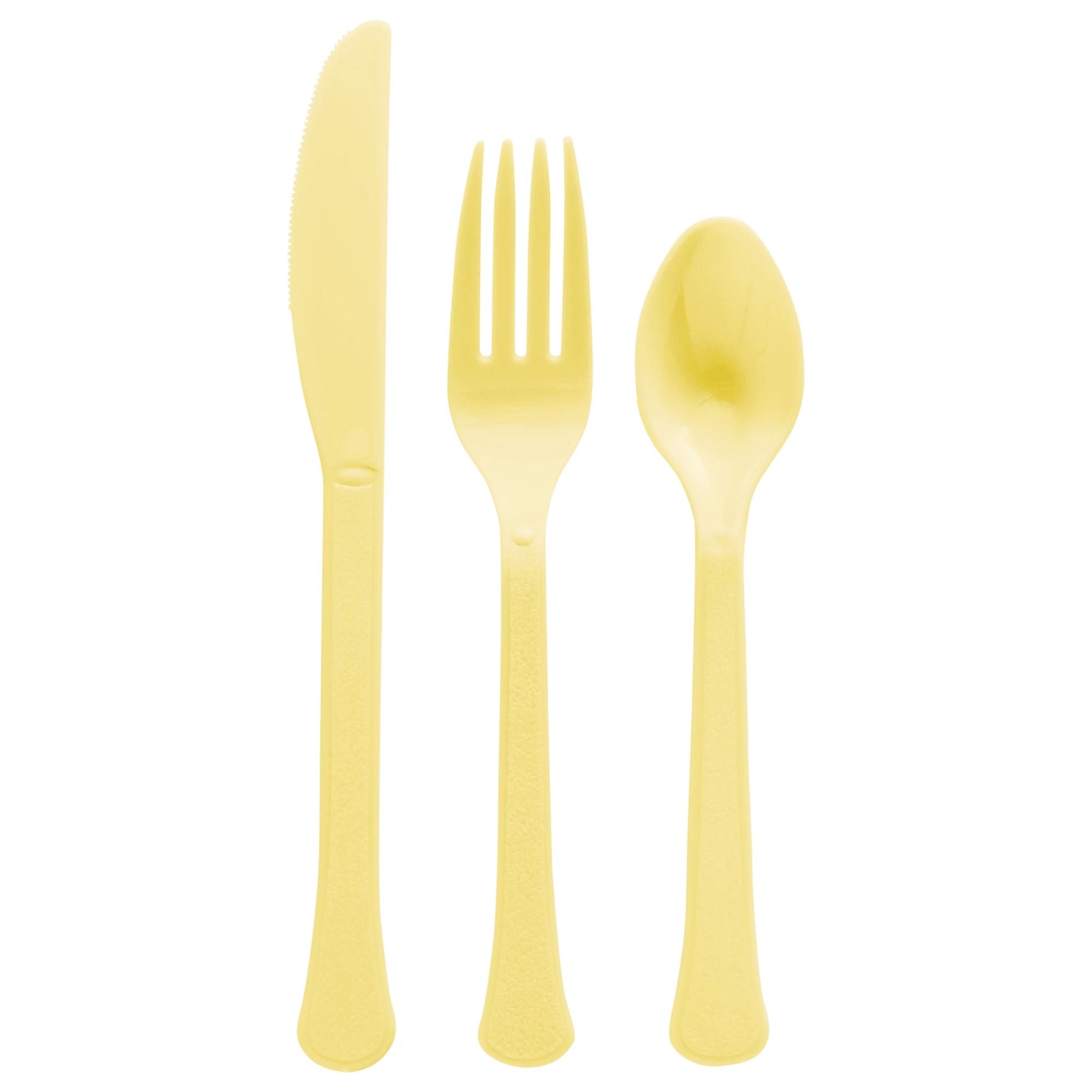 Plastic Cutlery Set. Assorted Colors. 24ct - Image 2