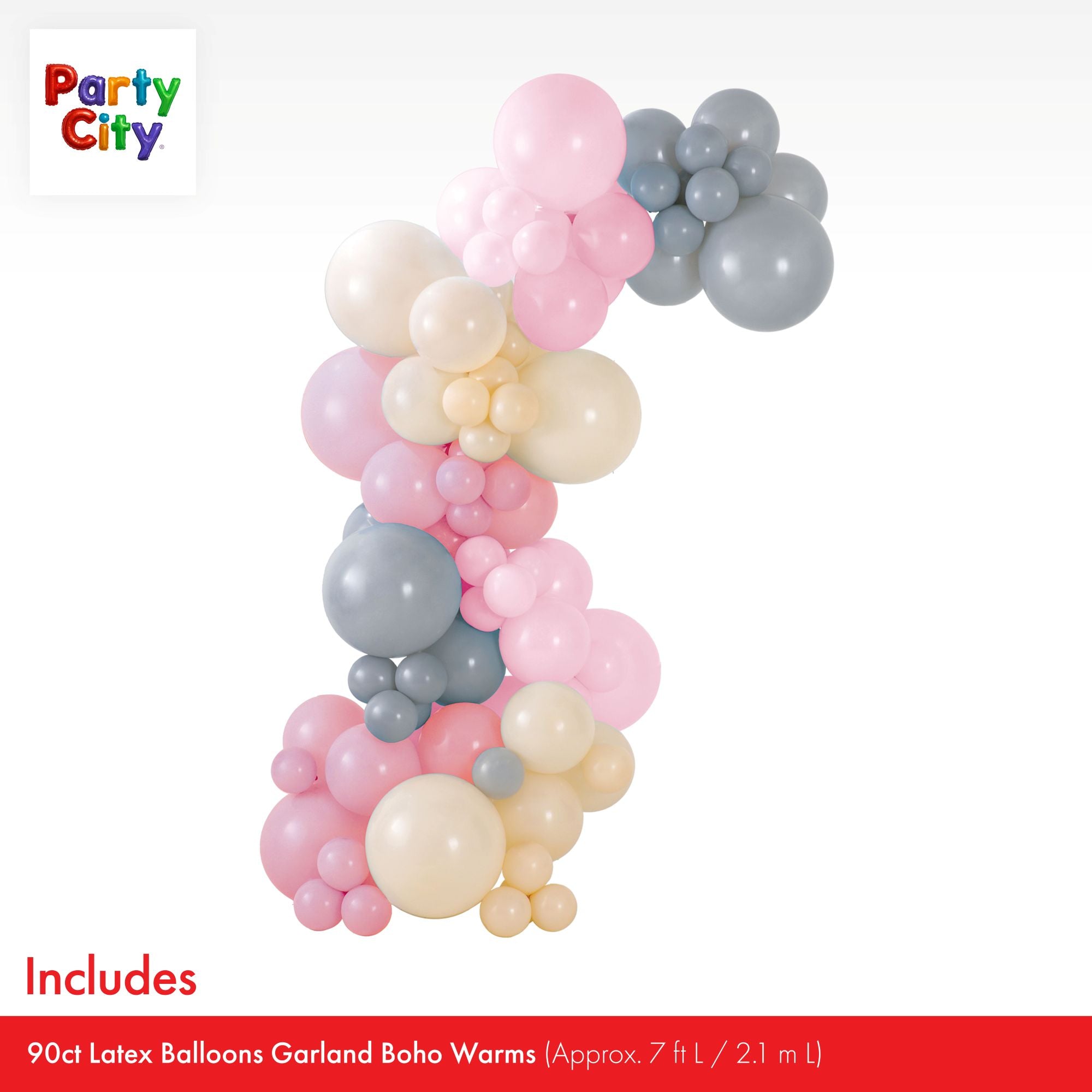 Air-Filled Latex Balloons Garland Boho Warms. 90pc - Image 5