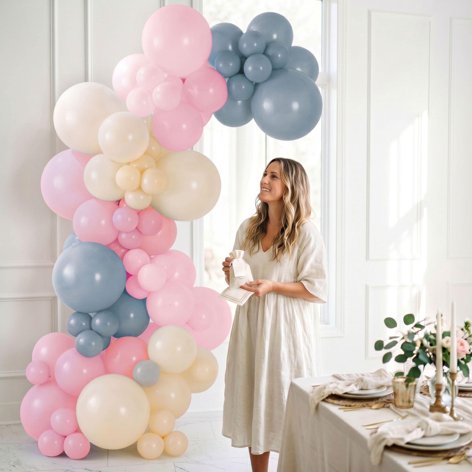 Air-Filled Latex Balloons Garland Boho Warms. 90pc - Image 2
