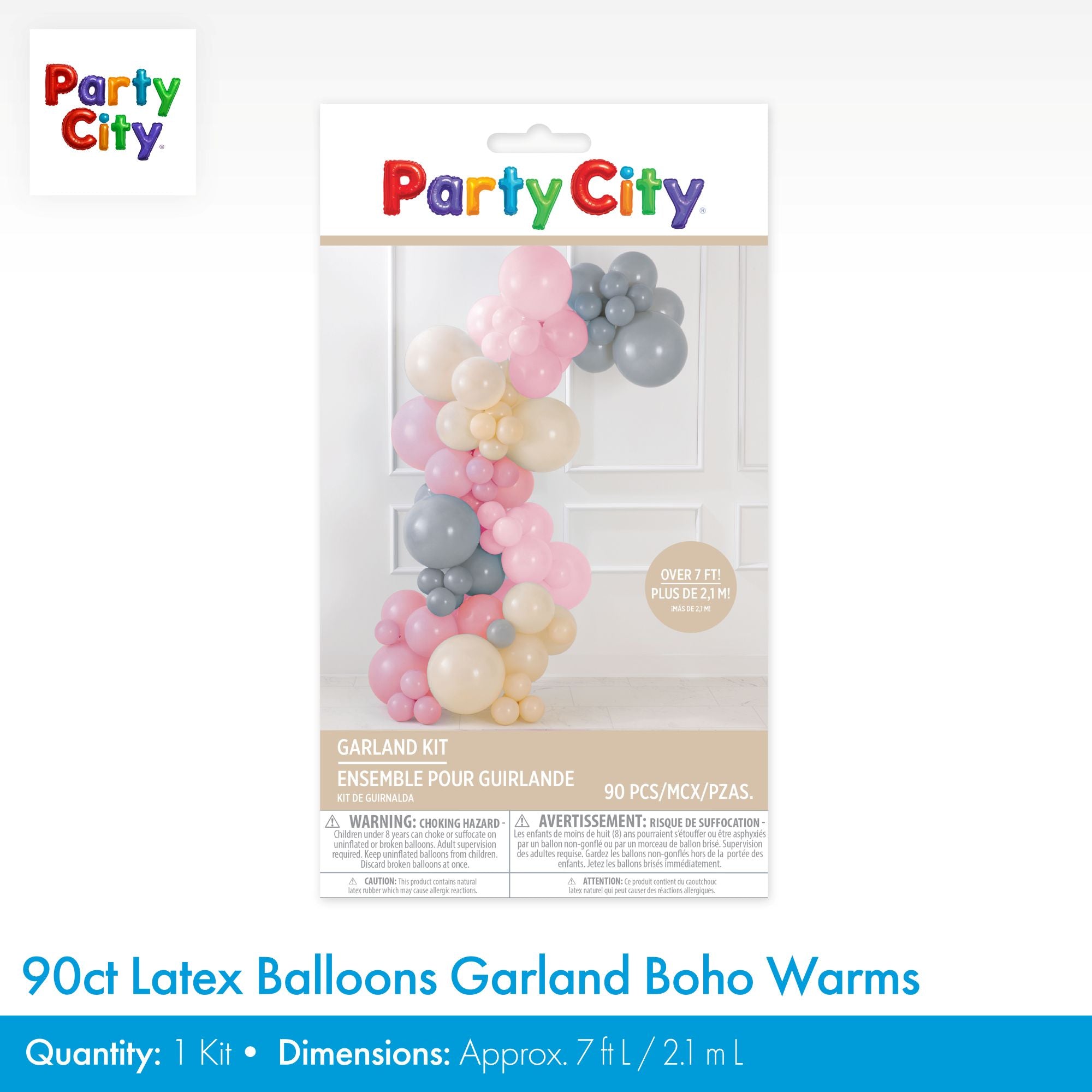 Air-Filled Latex Balloons Garland Boho Warms. 90pc - Image 3