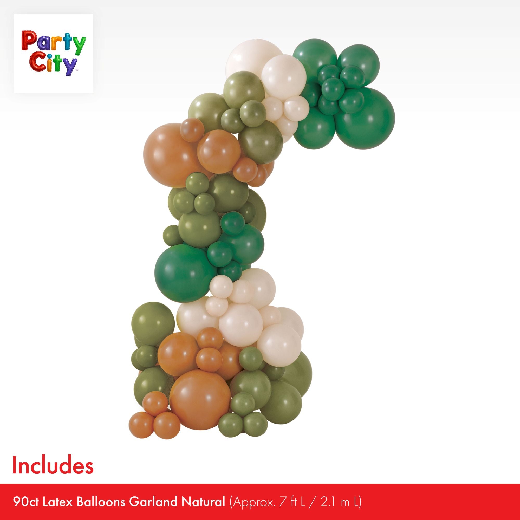 Air-Filled Latex Balloons Garland Natural. 90pc - Image 5