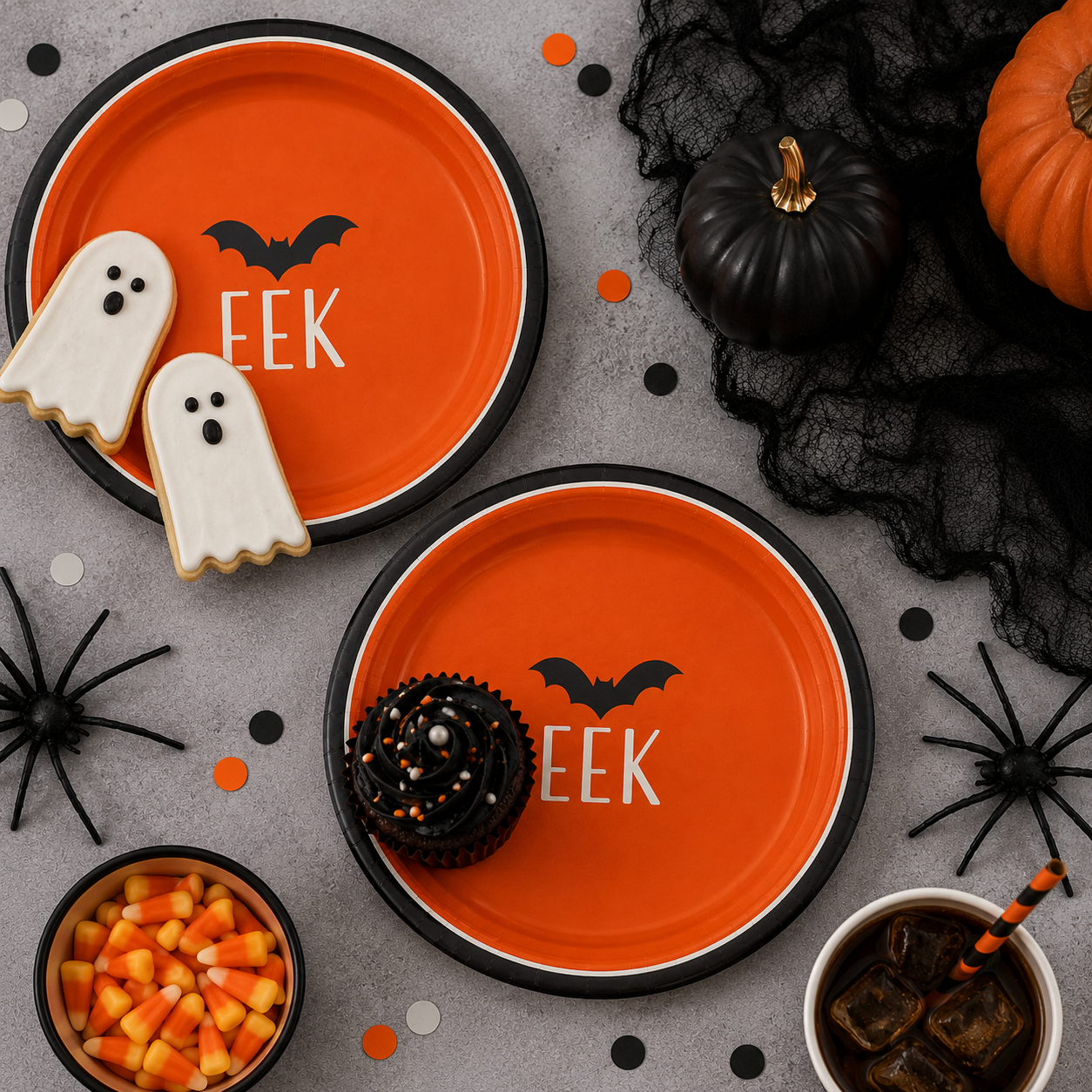 Boo Bash Dessert Plates. 7in. 8ct