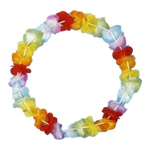 Silk Flower Lei. Assorted Colors