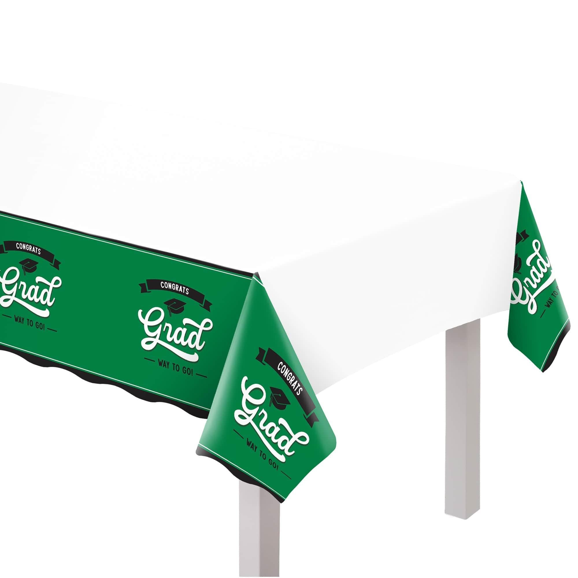 School Spirit Plastic Table Cover. 54in x 102in. Assorted Colors - Image 5