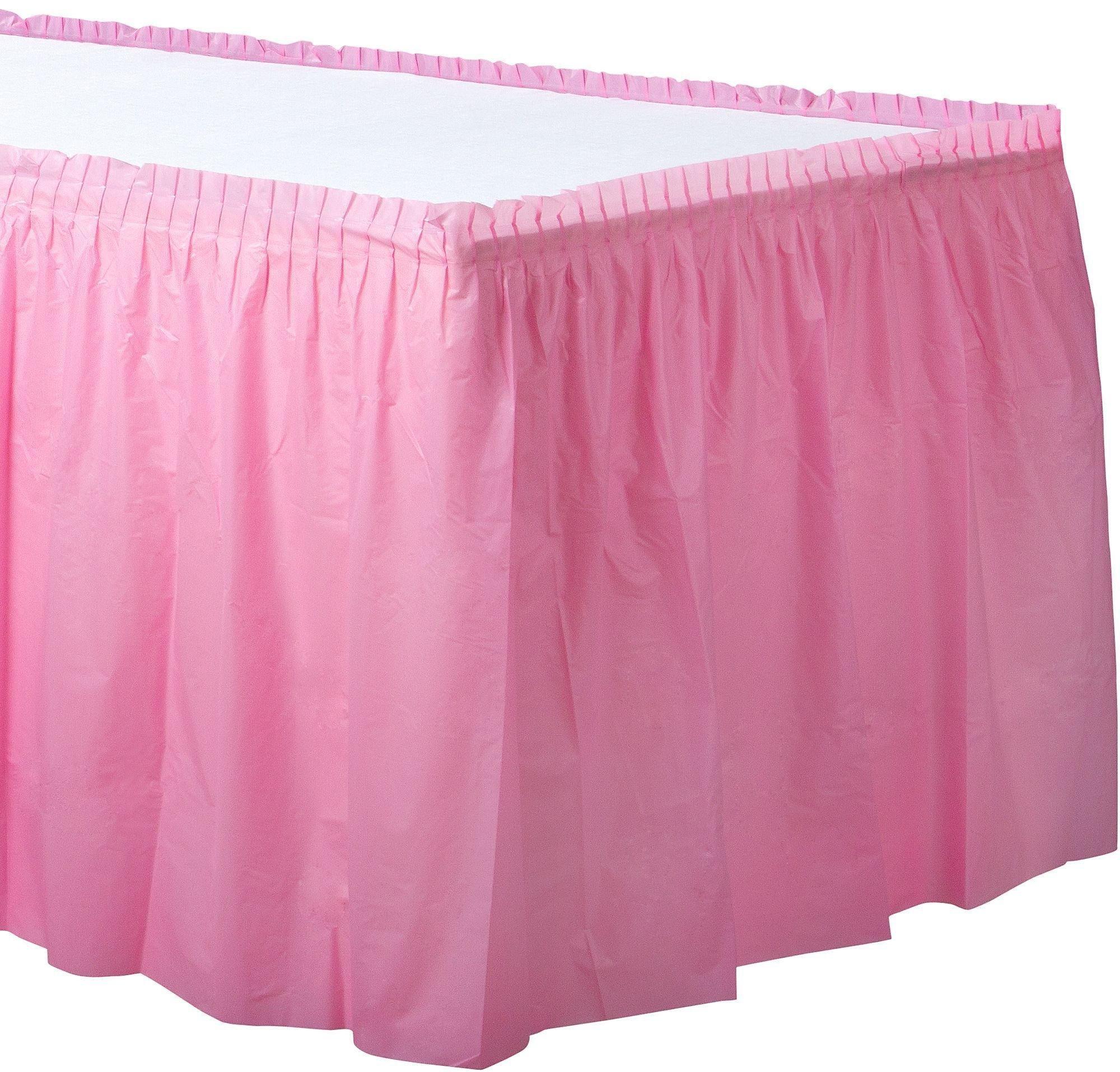 Plastic Table Skirt. 168in x 29in. Assorted Colors - Image 11
