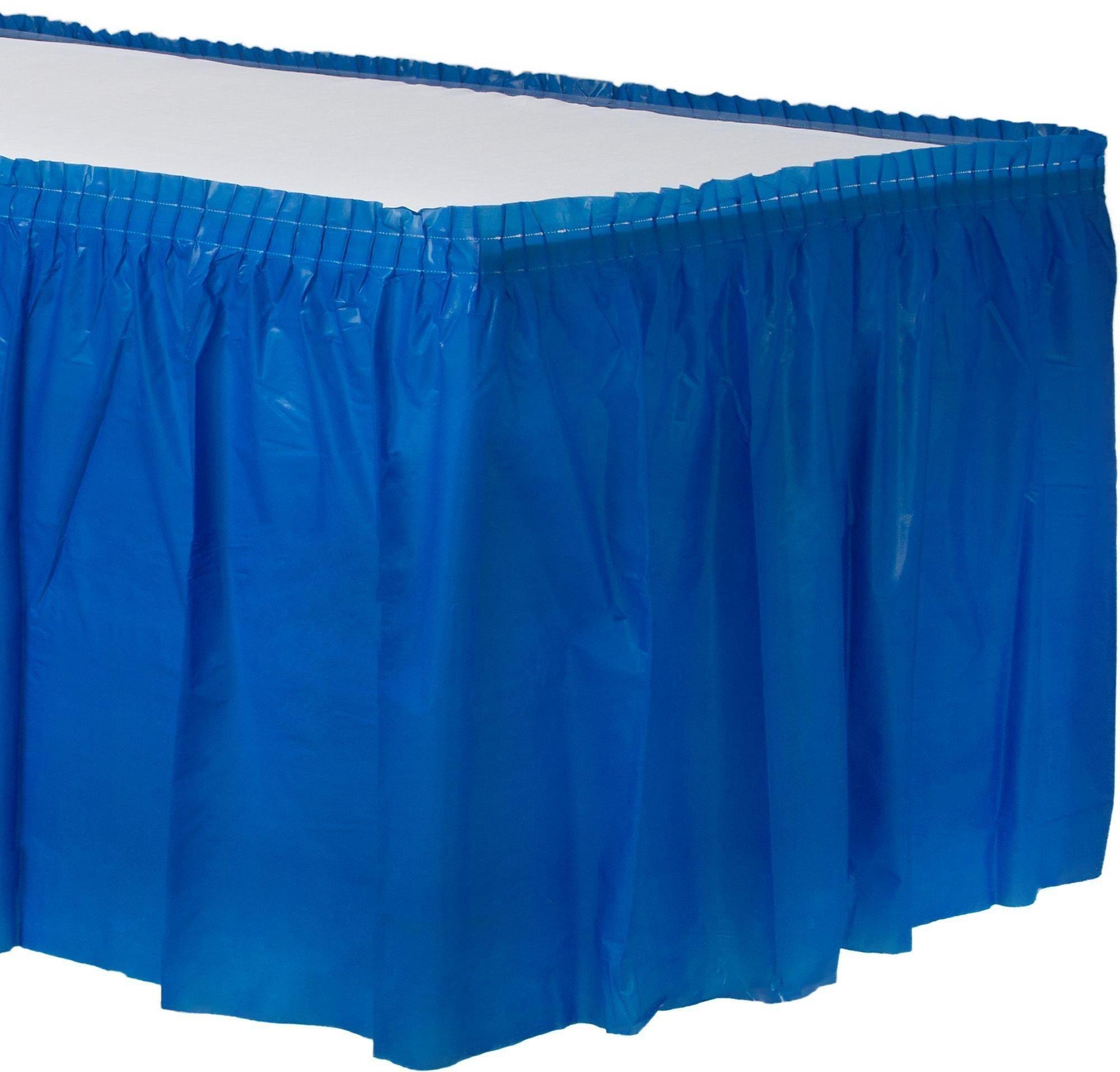 Plastic Table Skirt. 168in x 29in. Assorted Colors - Image 15