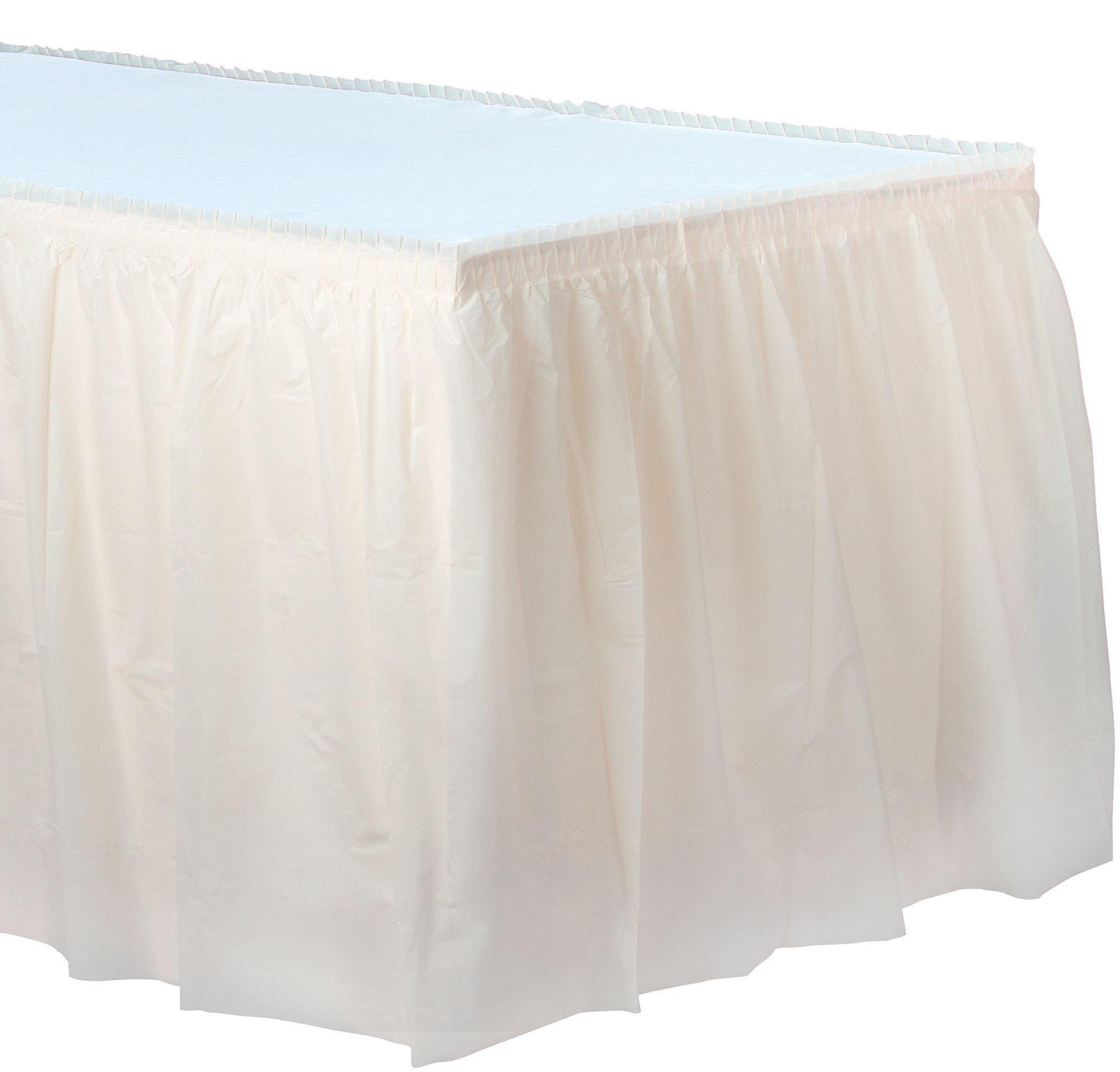 Plastic Table Skirt. 168in x 29in. Assorted Colors - Image 17