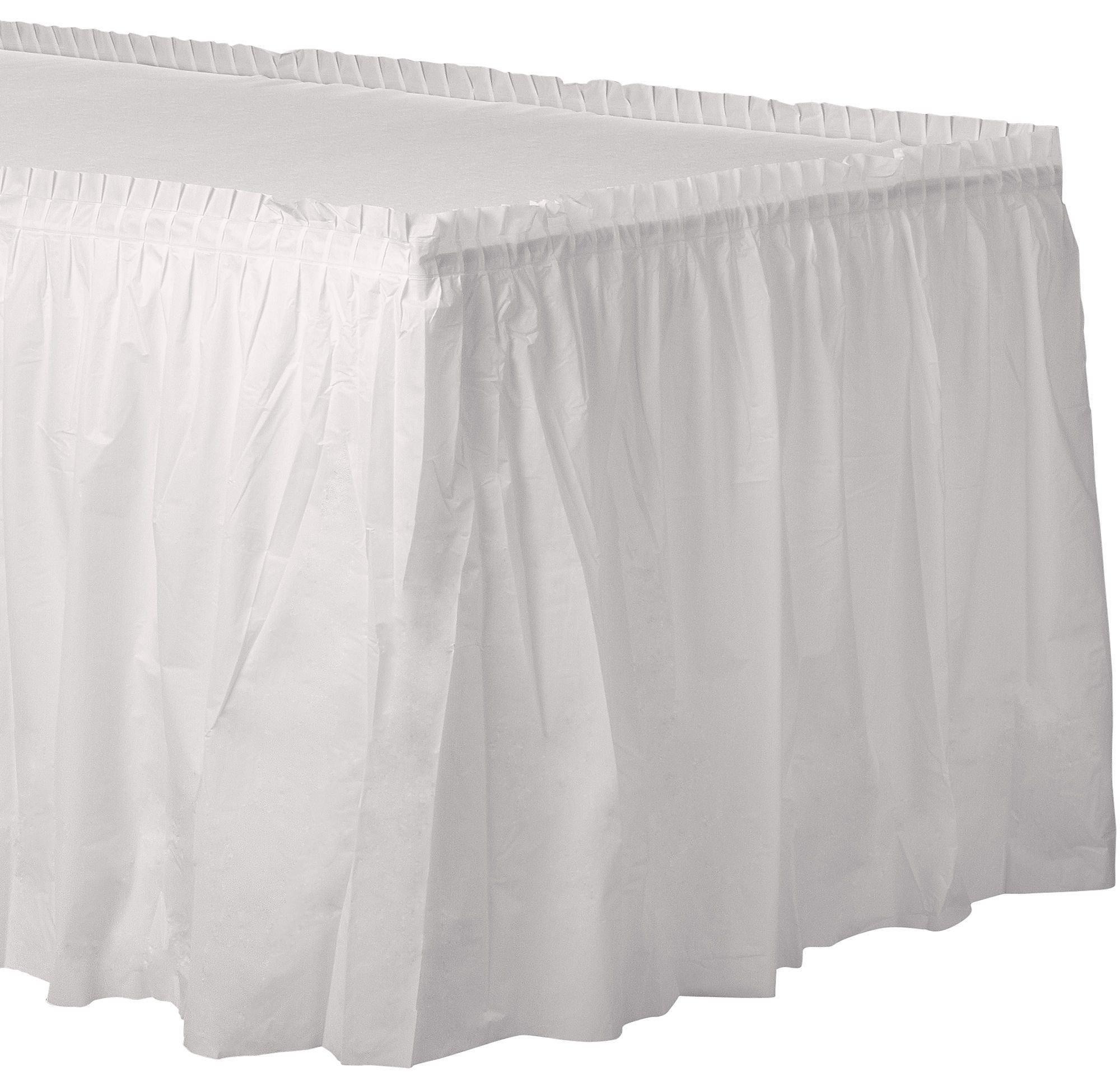 Plastic Table Skirt. 168in x 29in. Assorted Colors - Image 18