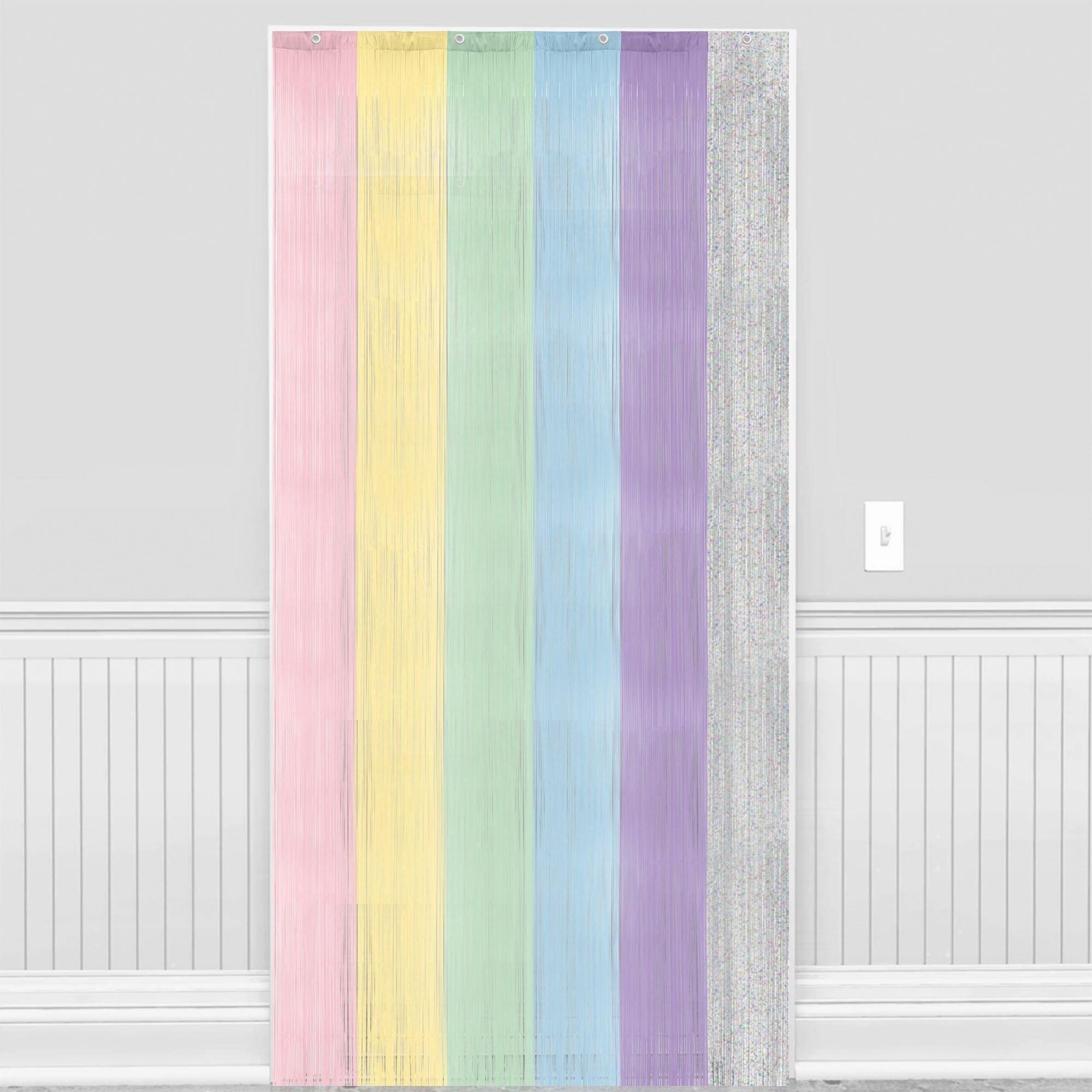 Foil Fringe Doorway Curtain. 3ft x 8ft. Assorted Colors - Image 7