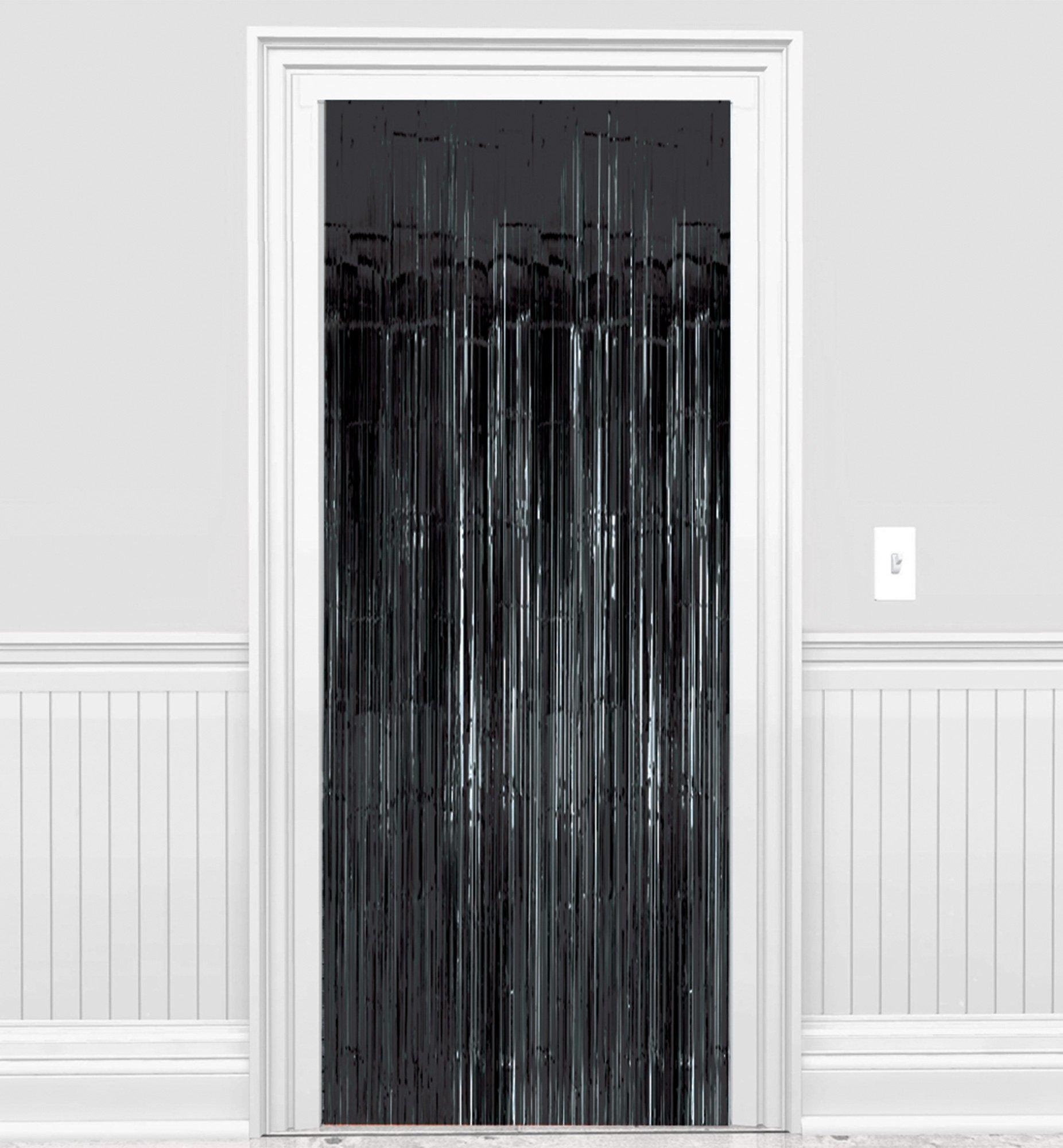 Foil Fringe Doorway Curtain. 3ft x 8ft. Assorted Colors - Image 3