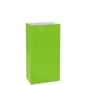 Medium Paper Treat Bags. 12ct. Assorted Colors