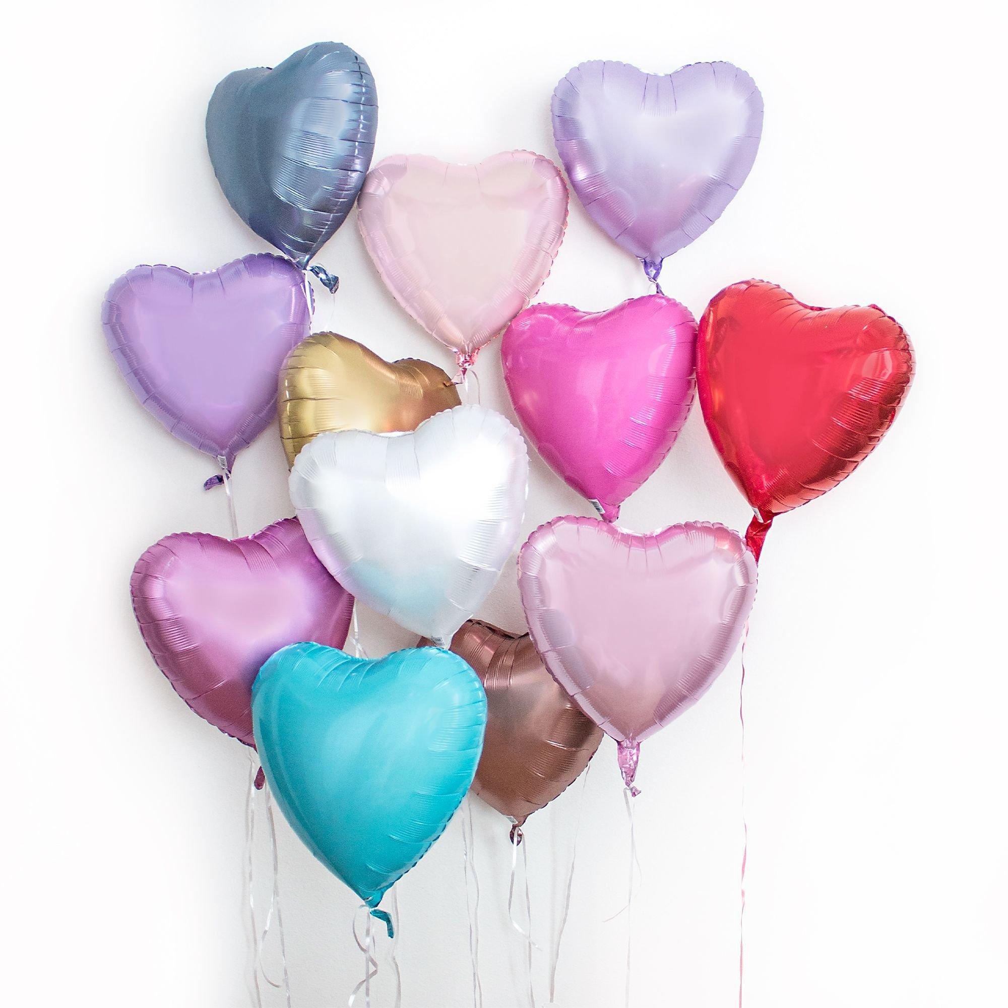 Heart Balloon. 17in. Assorted Colors - Image 23