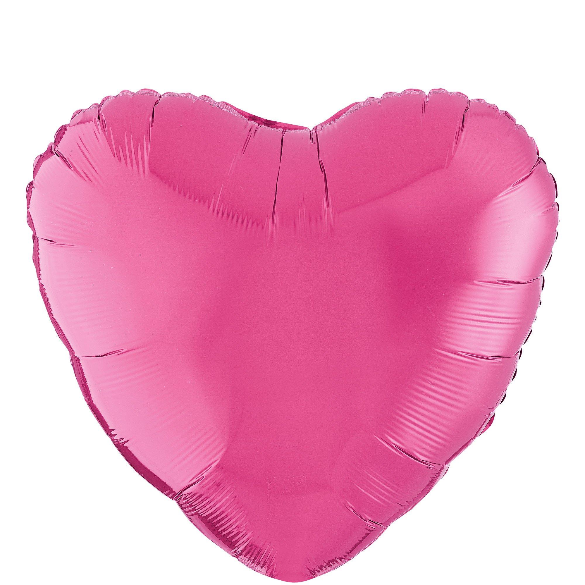 Heart Balloon. 17in. Assorted Colors - Image 6