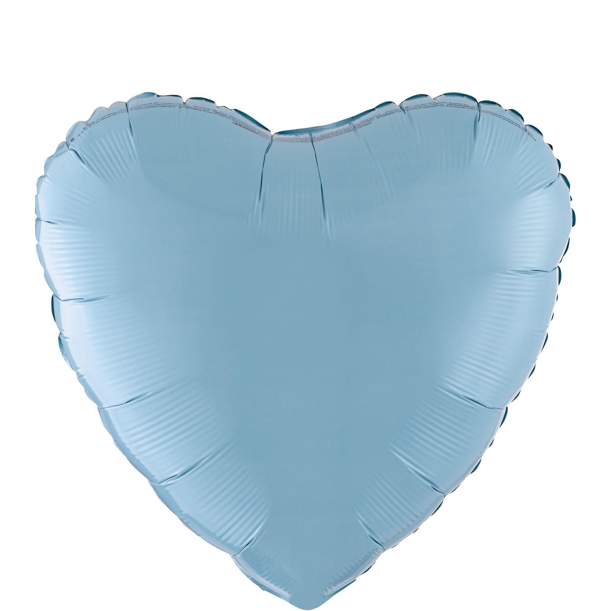 Heart Balloon. 17in. Assorted Colors - Image 11