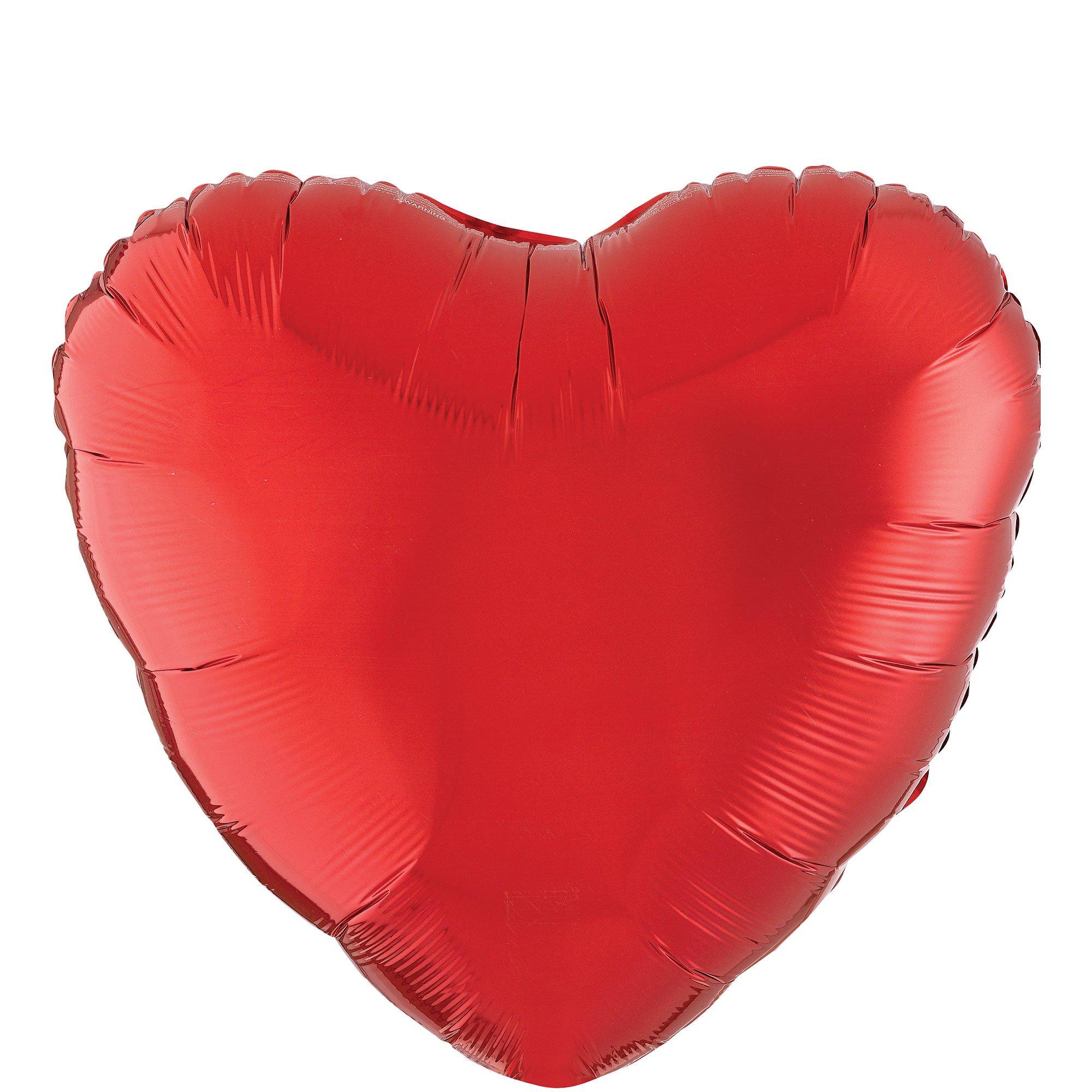 Heart Balloon. 17in. Assorted Colors - Image 2