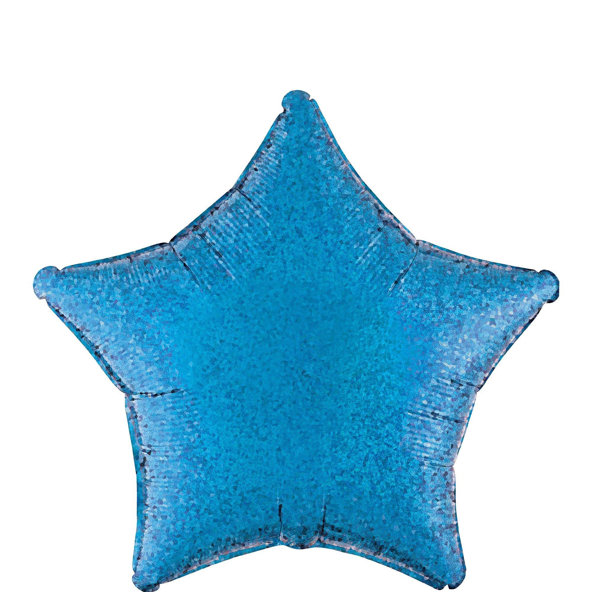Prismatic Star Balloon. 19in. Assorted Colors - Image 2