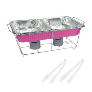 Chafing Dish Buffet Set. 8pc. Assorted Colors