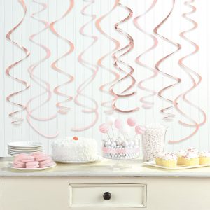 Swirl Decorations. 12ct. Assorted Colors