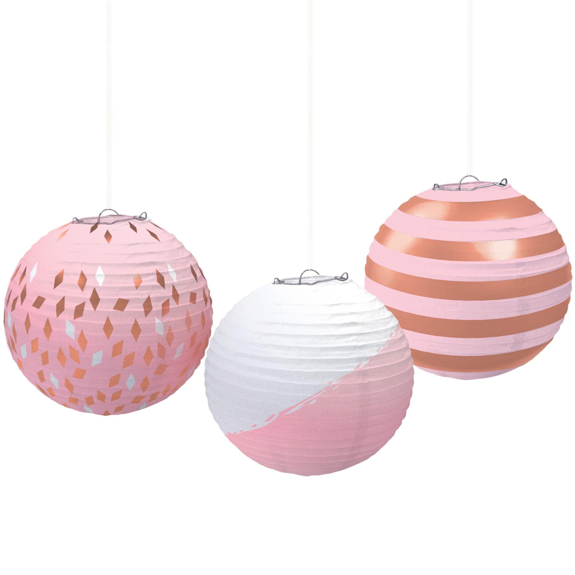 Paper Lanterns. 3ct. Assorted Colors - Image 3