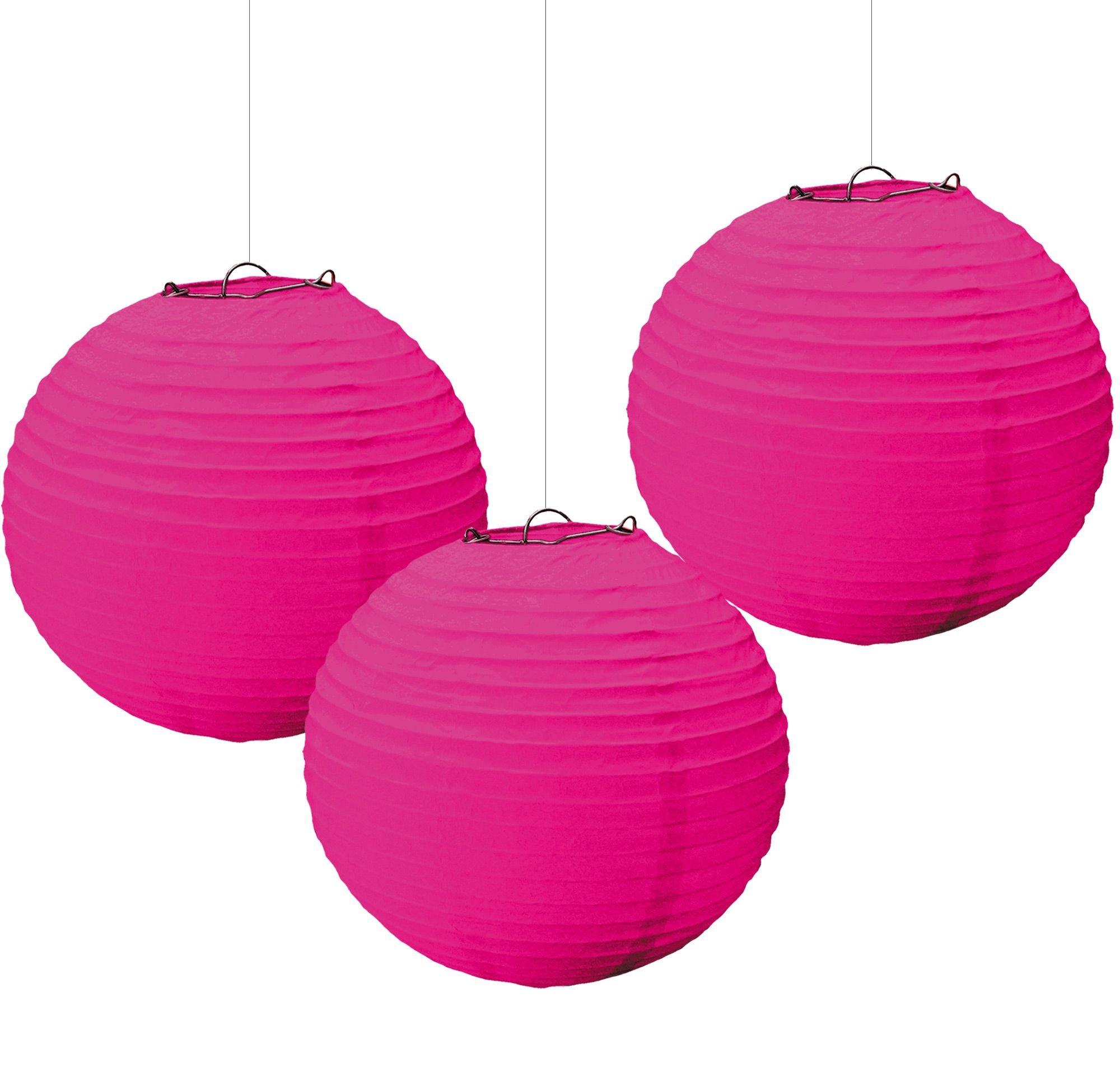 Paper Lanterns. 3ct. Assorted Colors - Image 6