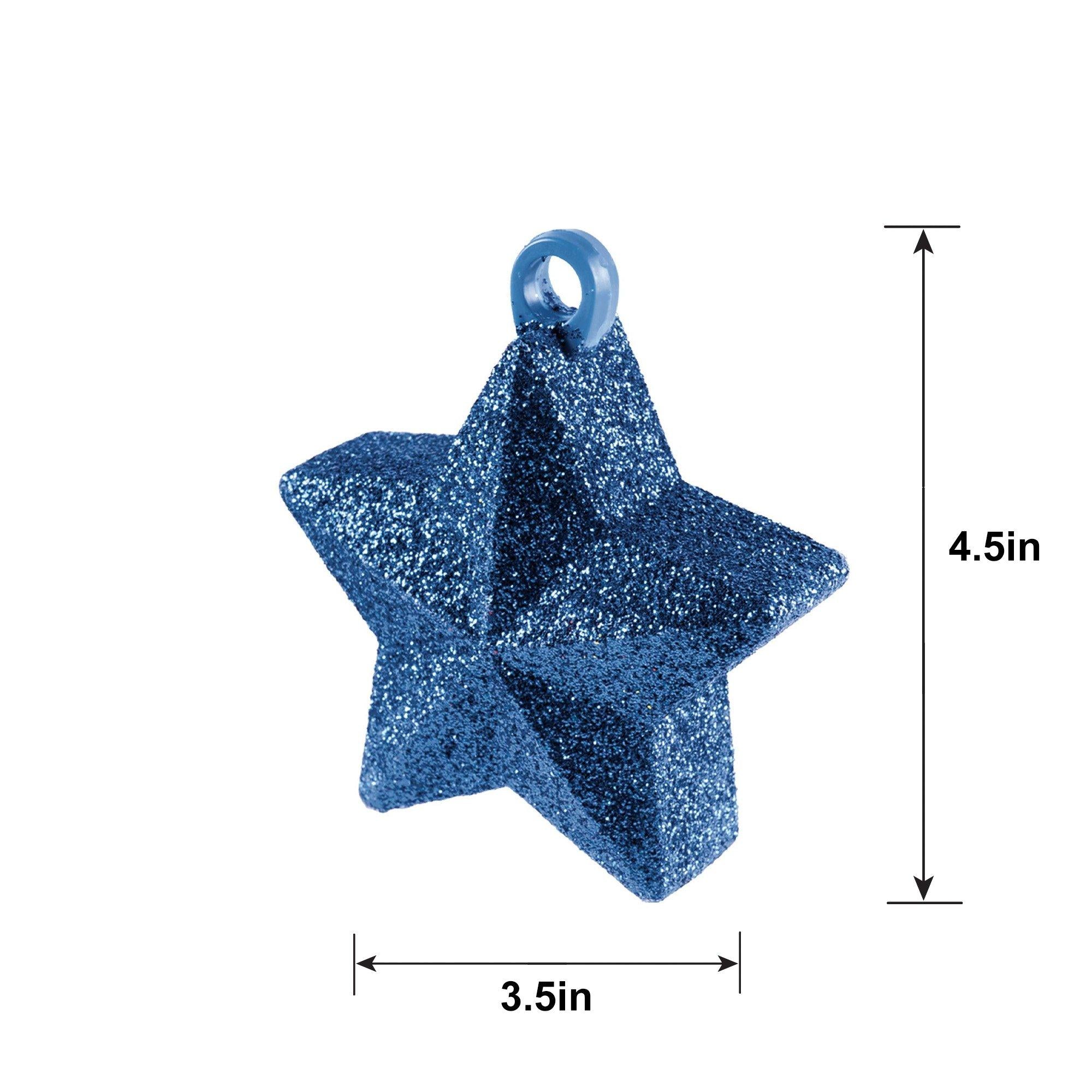 Glitter Star Balloon Weight. 6oz. Assorted Colors - Image 4