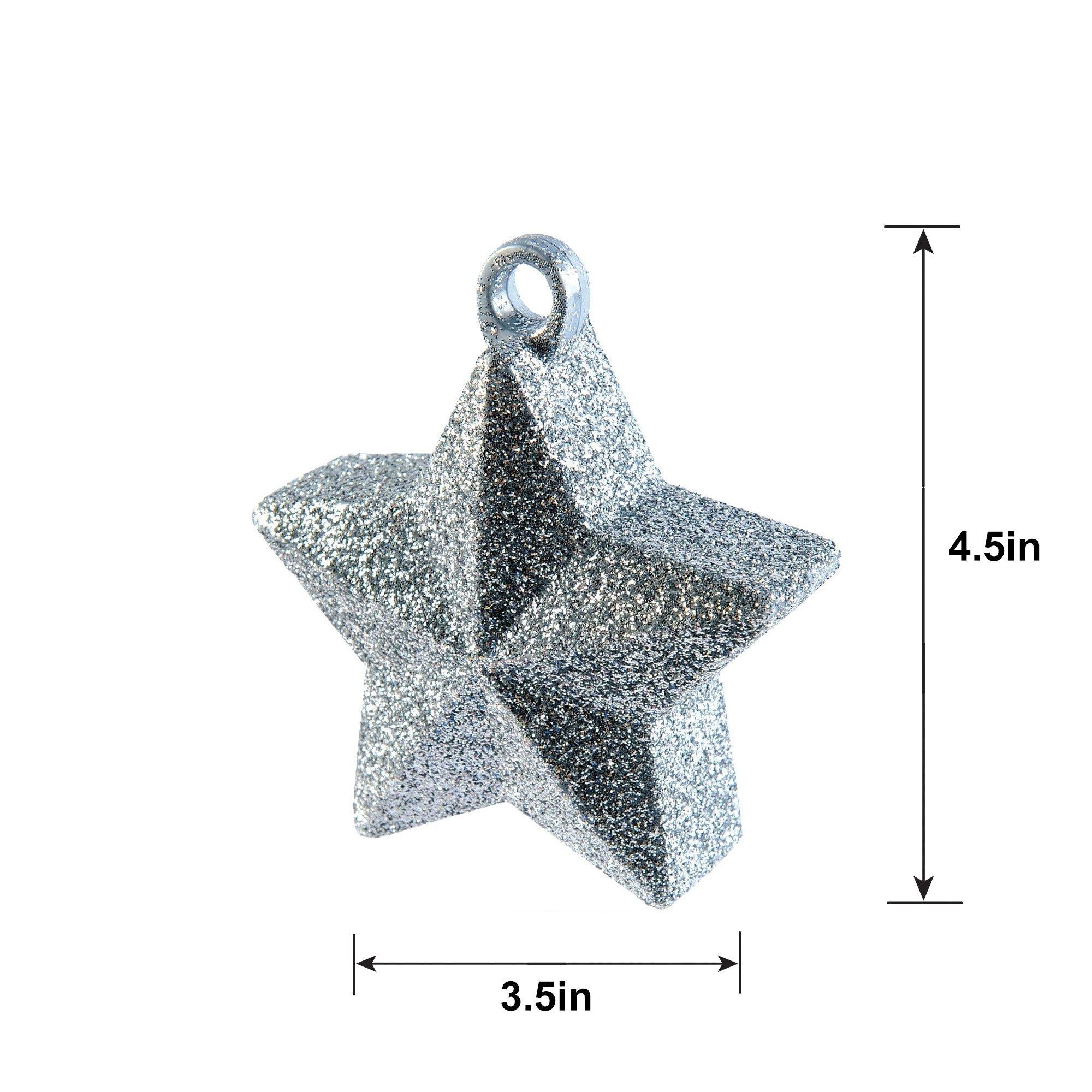 Glitter Star Balloon Weight. 6oz. Assorted Colors - Image 6
