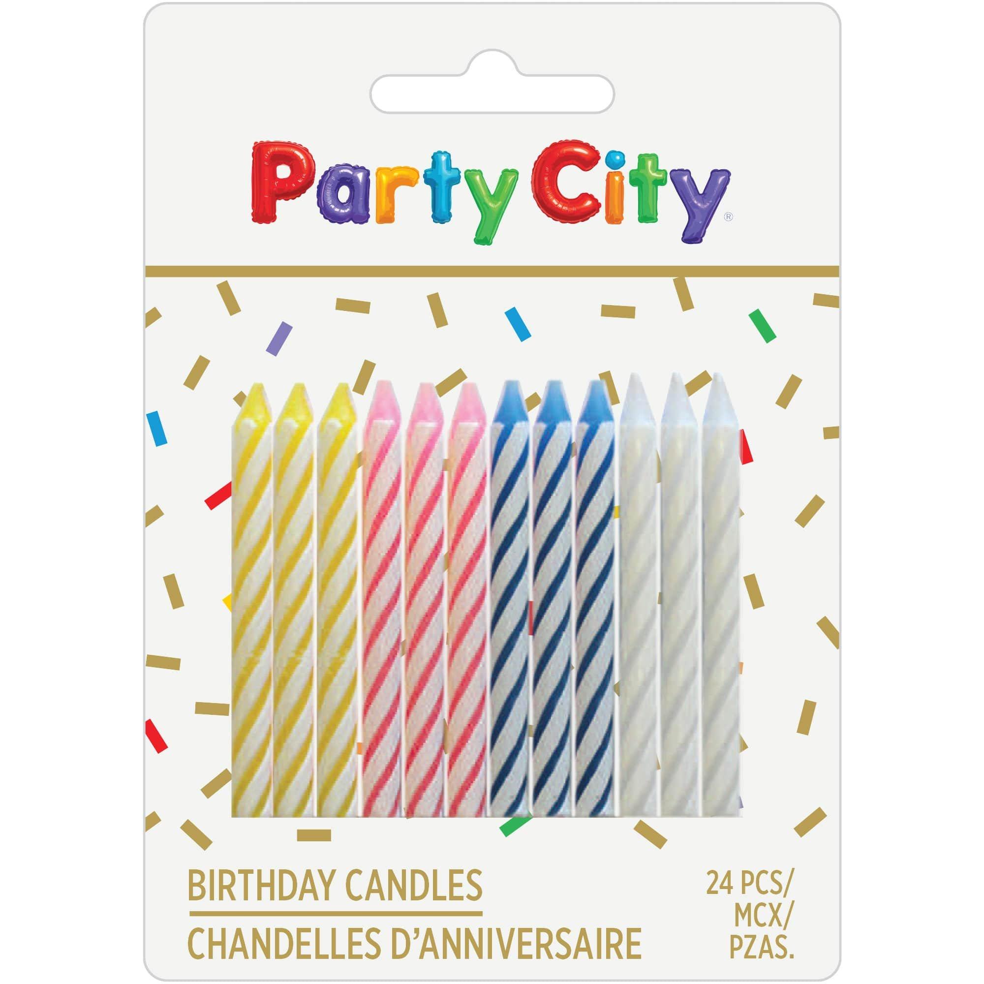 Spiral Birthday Candles. 24ct. Assorted Colors - Image 3