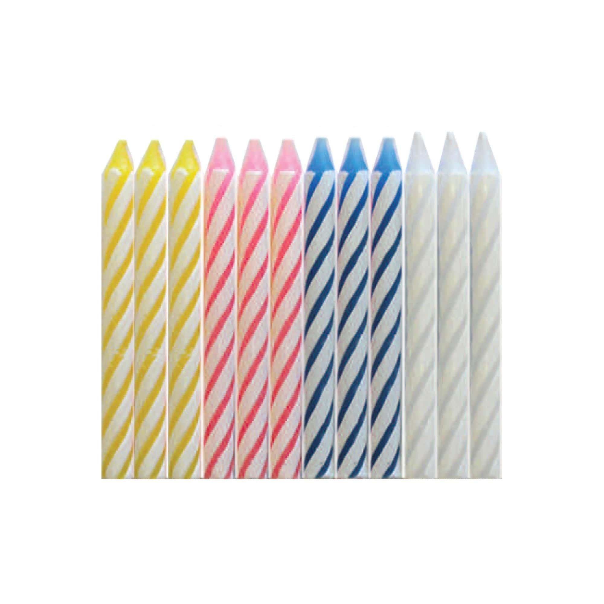 Spiral Birthday Candles. 24ct. Assorted Colors - Image 4