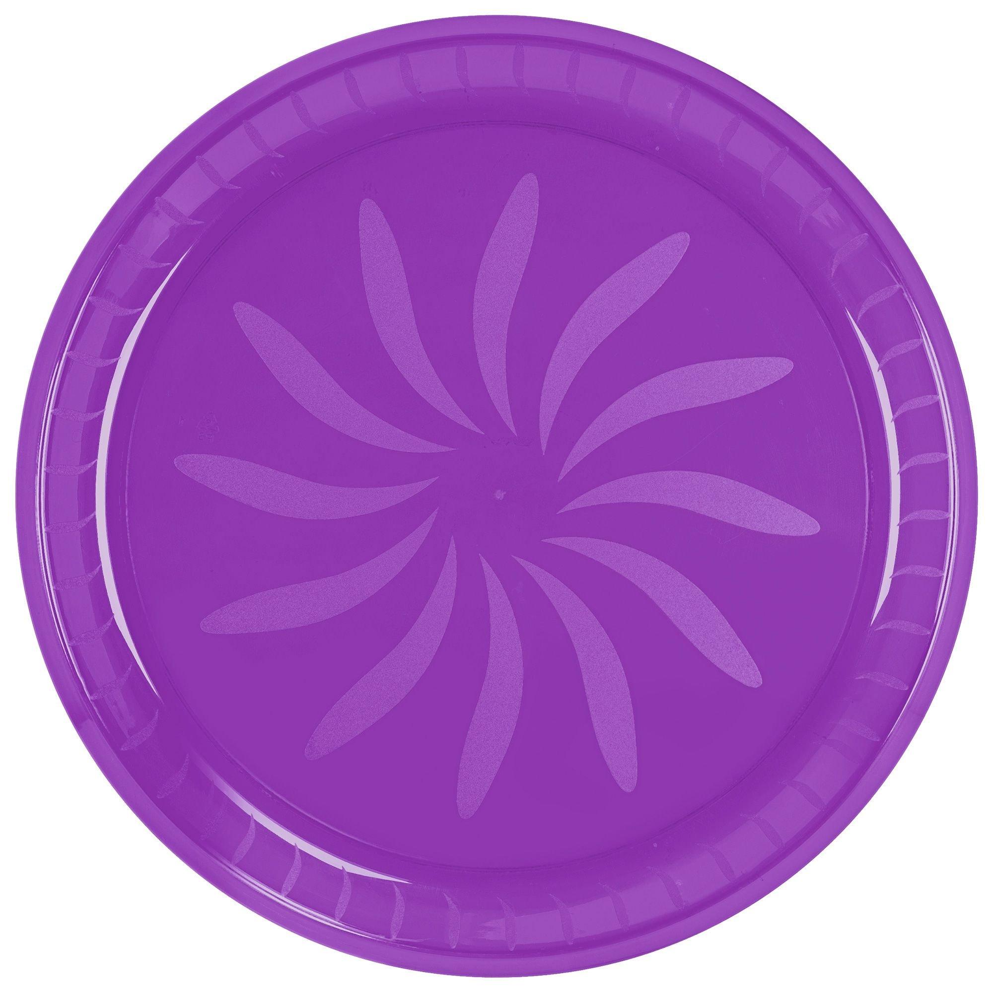 Plastic Round Platter. Assorted Colors - Image 9