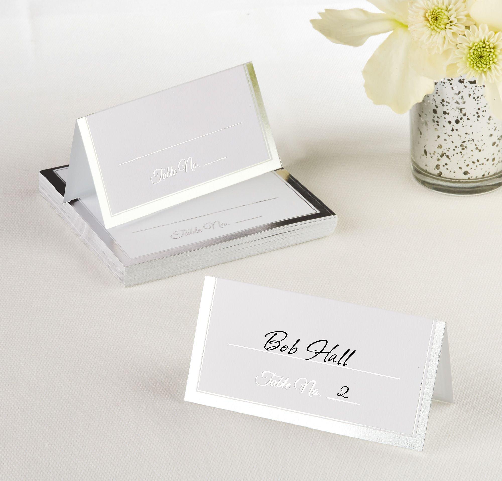 Border Place Cards. 50ct. Assorted Colors - Image 3