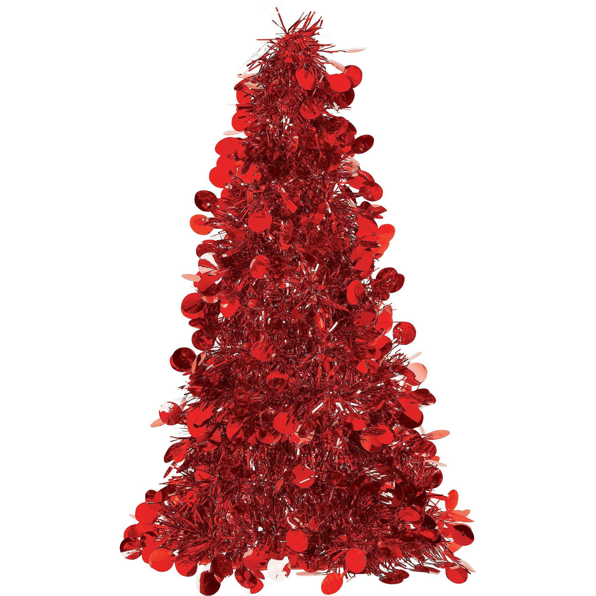 3D Small Tinsel Christmas Tree. Assorted Colors