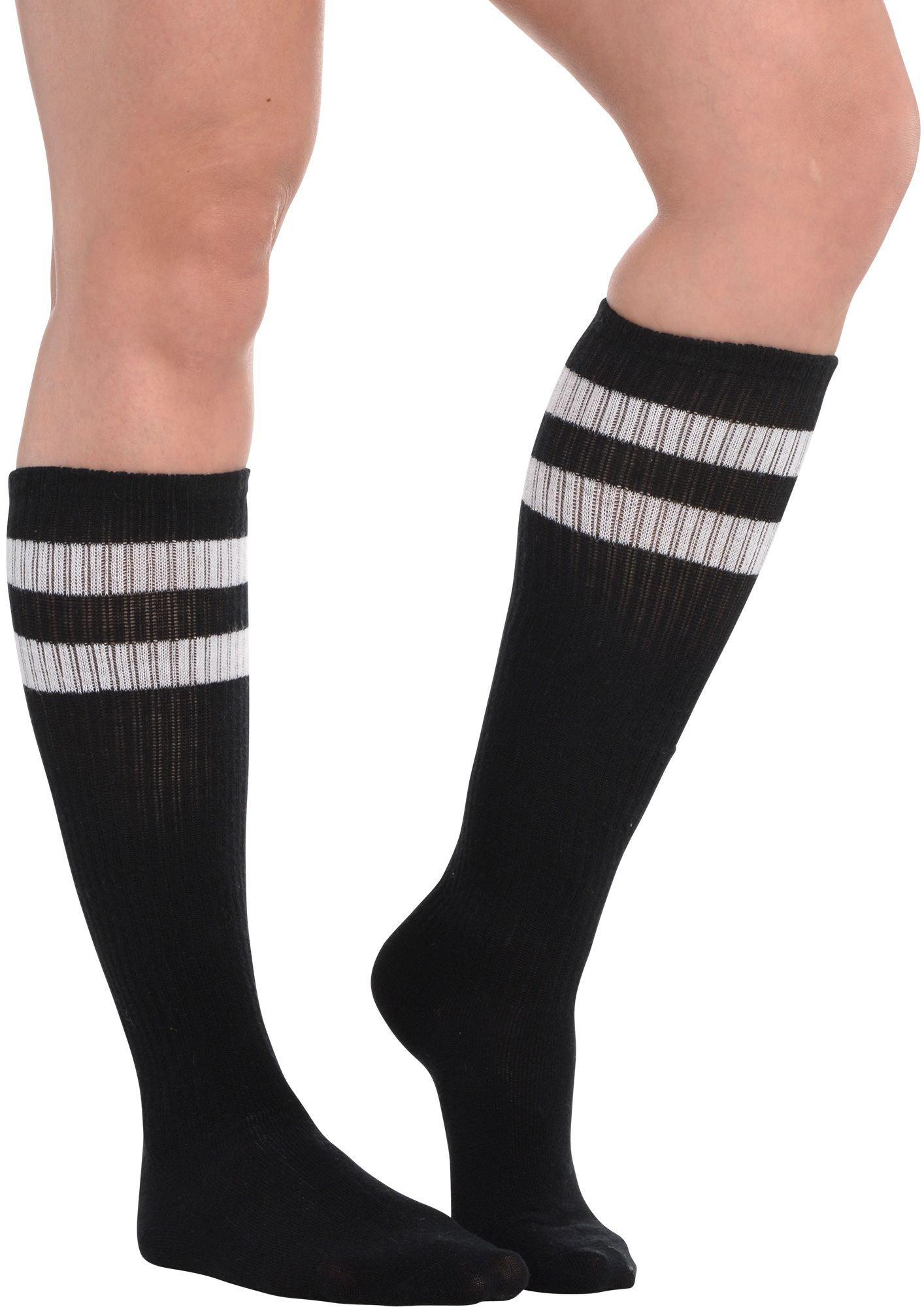 Stripe Athletic Knee-High Socks. Assorted Colors - Image 10