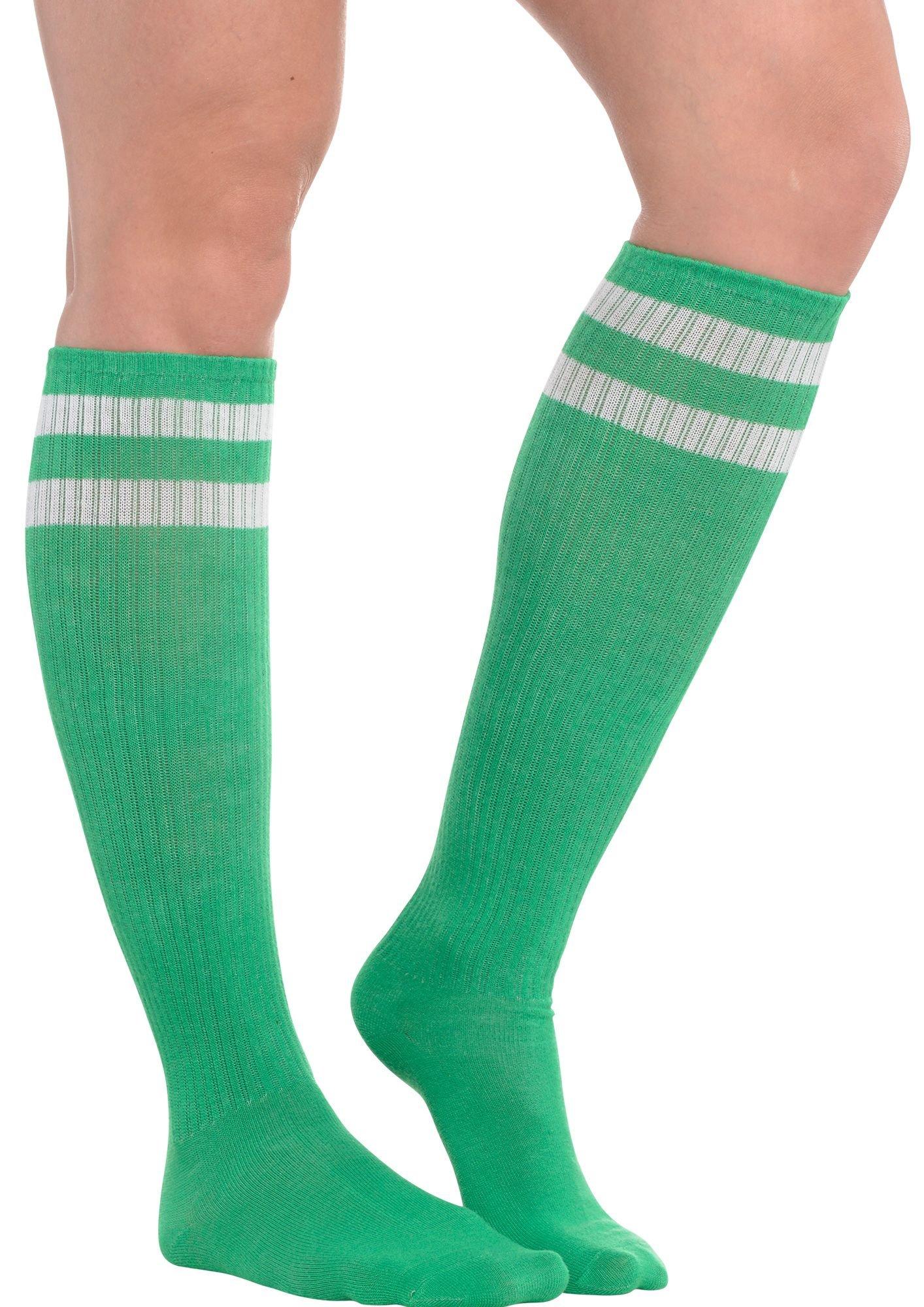 Stripe Athletic Knee-High Socks. Assorted Colors - Image 5