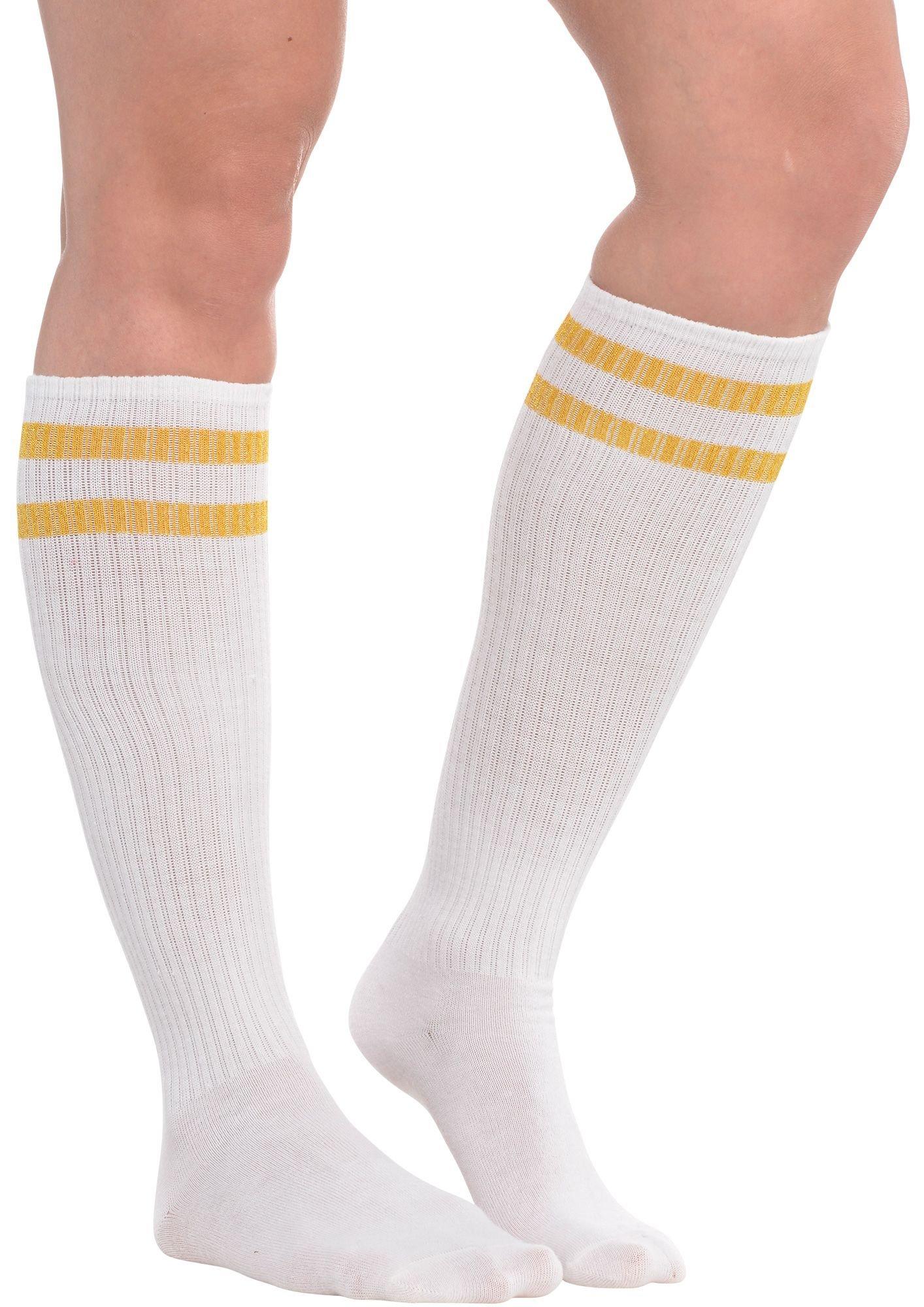 Stripe Athletic Knee-High Socks. Assorted Colors - Image 9