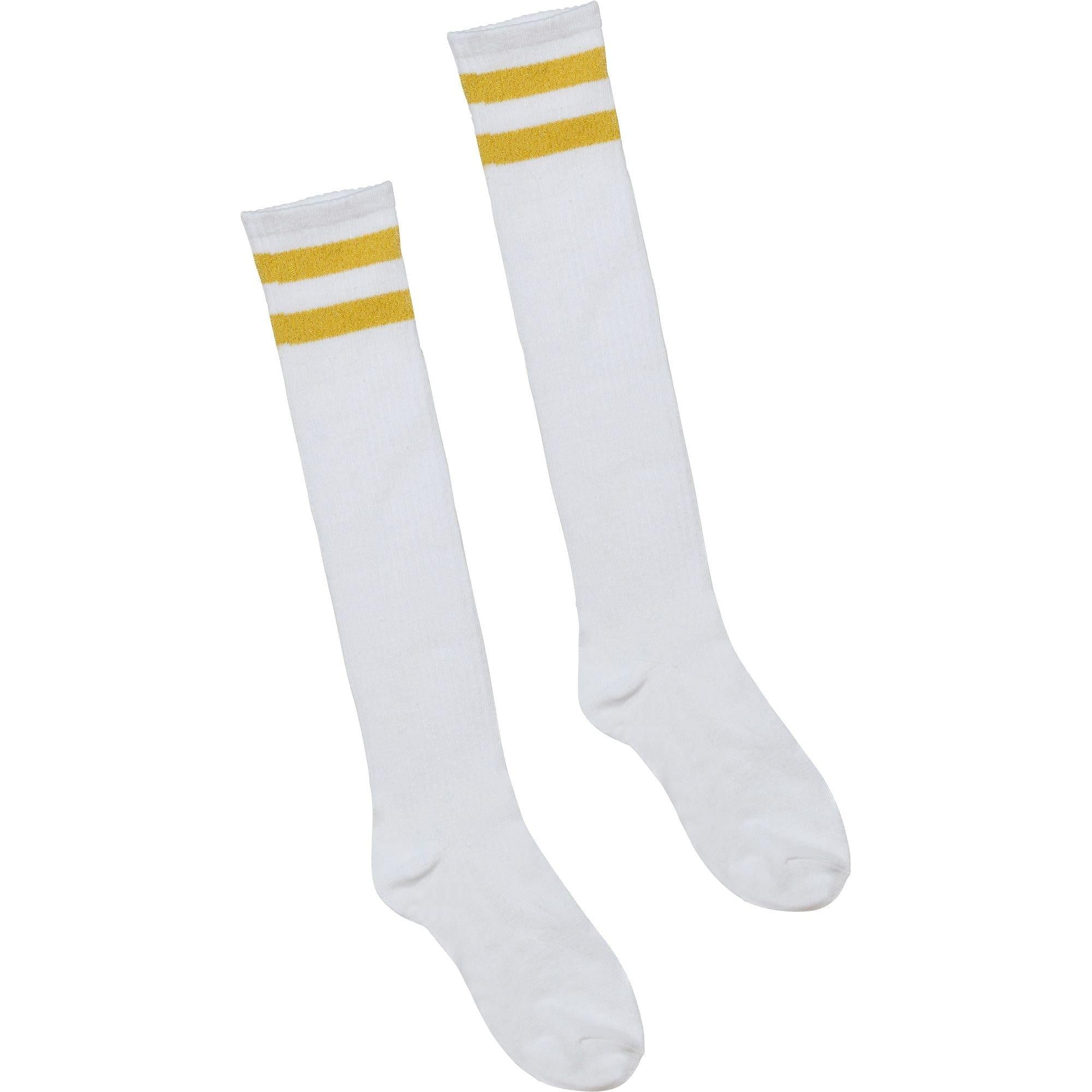 Stripe Athletic Knee-High Socks. Assorted Colors - Image 13