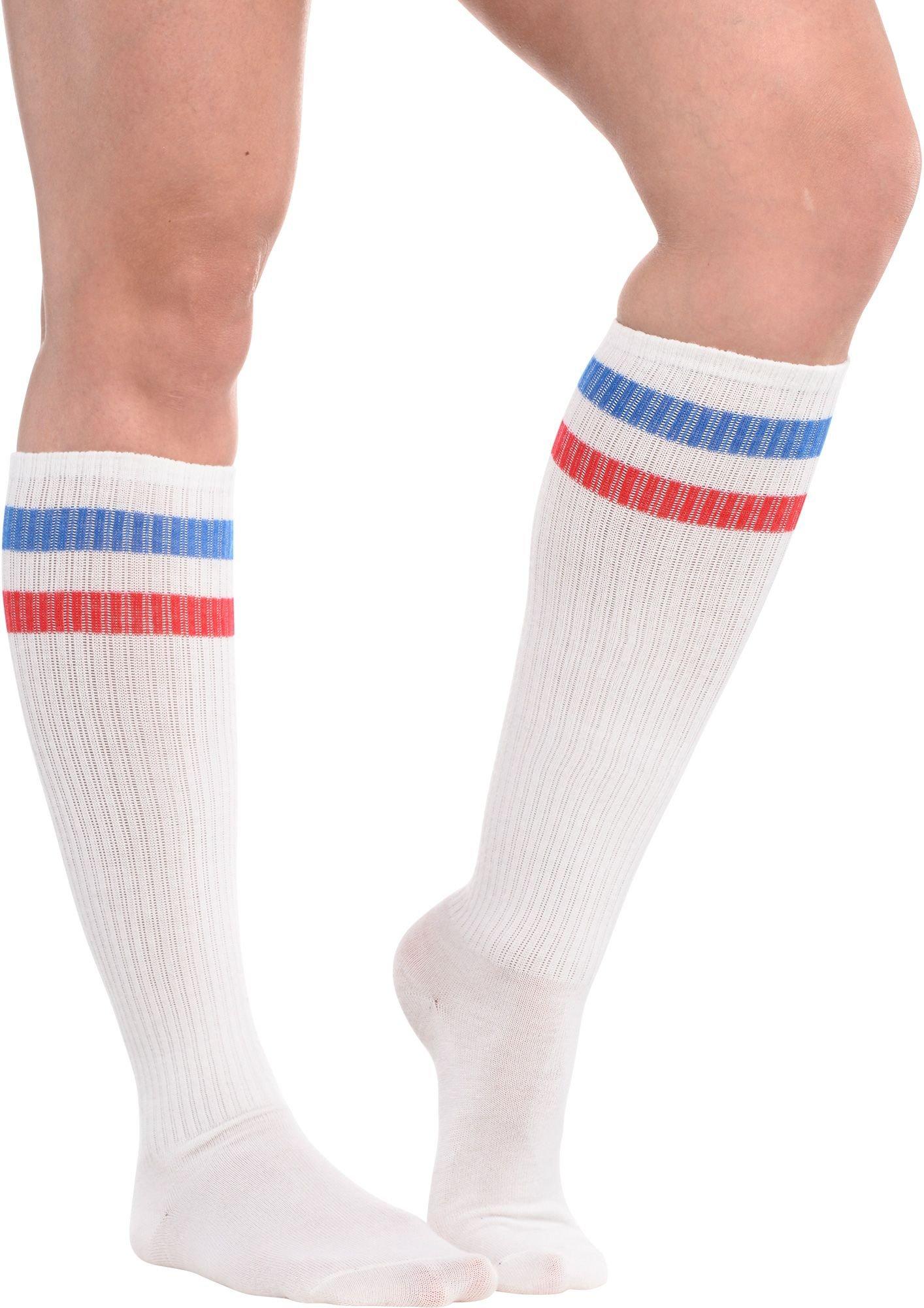 Stripe Athletic Knee-High Socks. Assorted Colors - Image 17