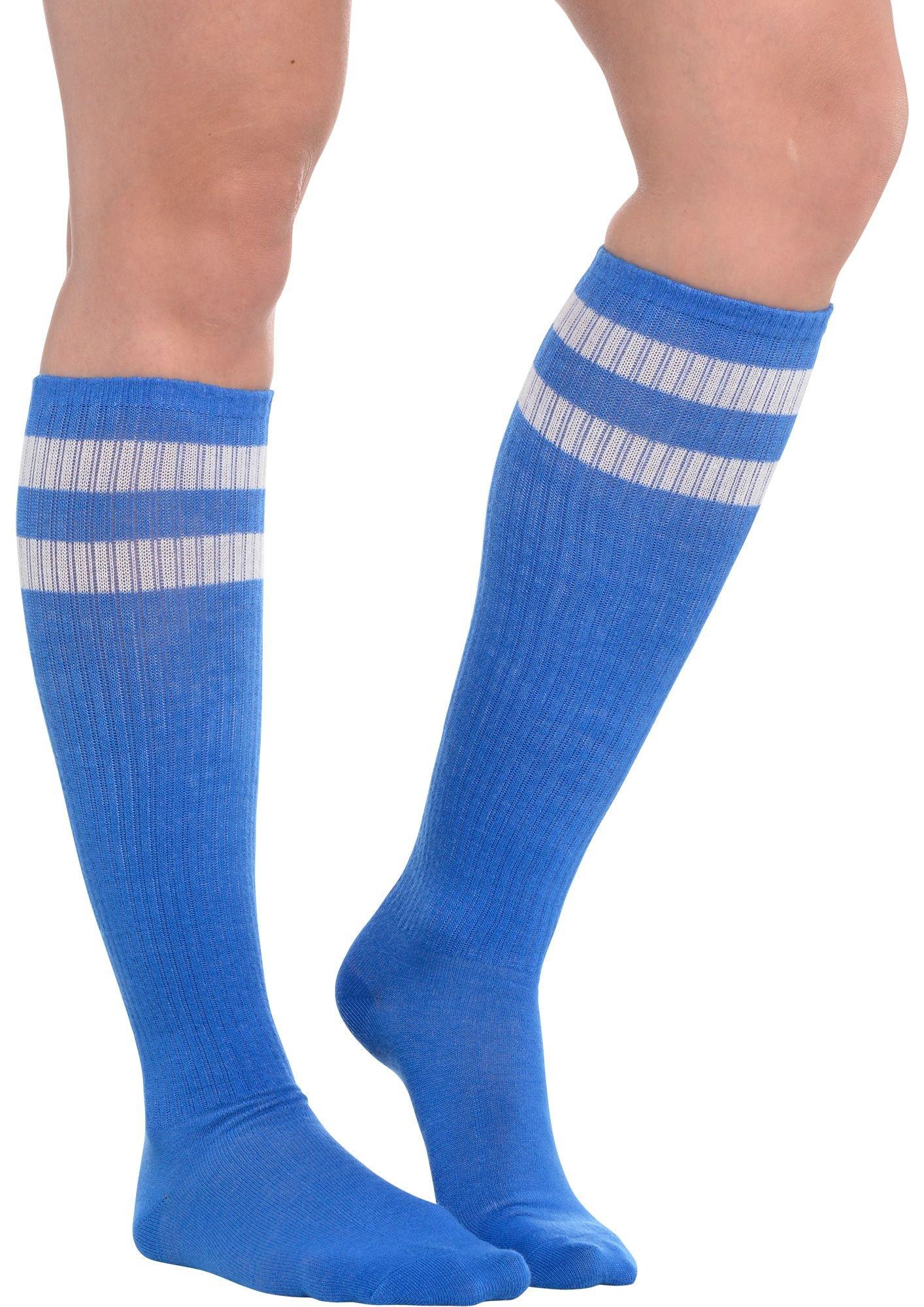 Stripe Athletic Knee-High Socks. Assorted Colors - Image 6