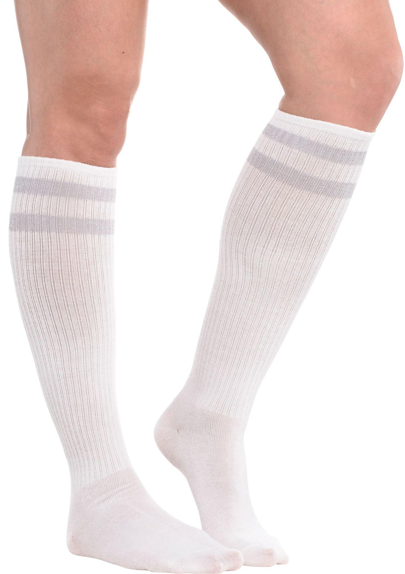 Stripe Athletic Knee-High Socks. Assorted Colors - Image 16