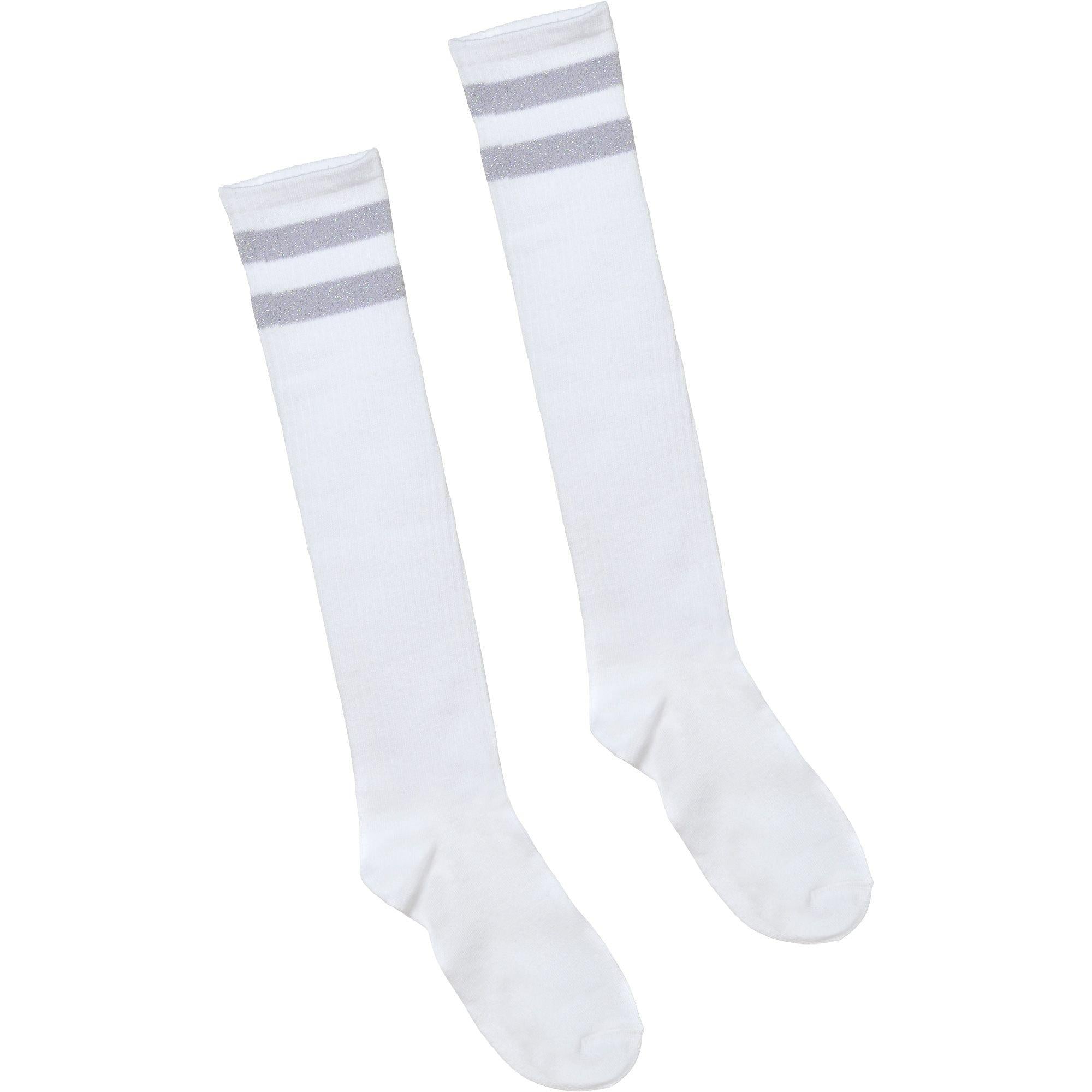 Stripe Athletic Knee-High Socks. Assorted Colors - Image 14
