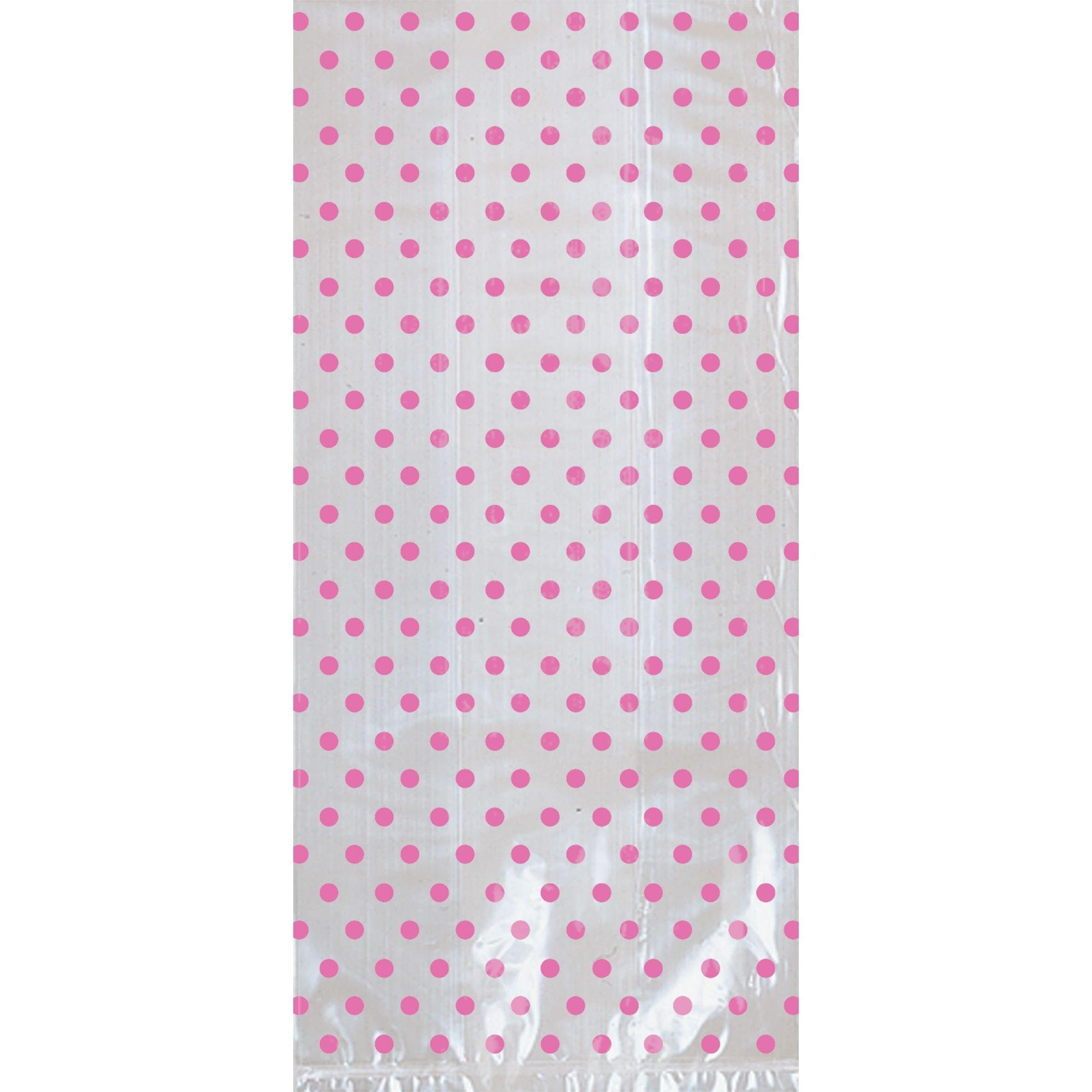 Polka Dot Treat Bags with Bows. 12ct. Assorted Colors - Image 6