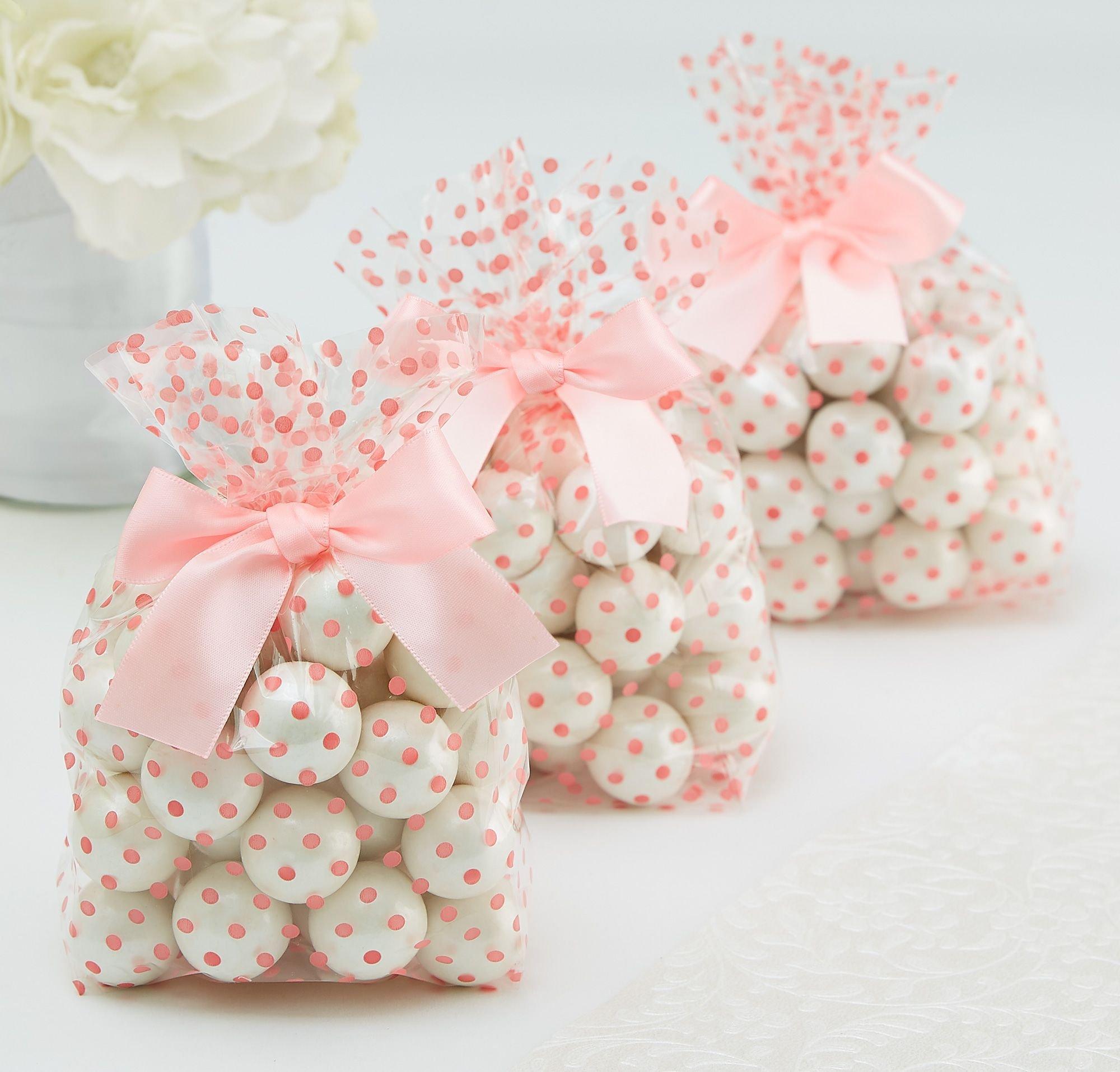 Polka Dot Treat Bags with Bows. 12ct. Assorted Colors - Image 7