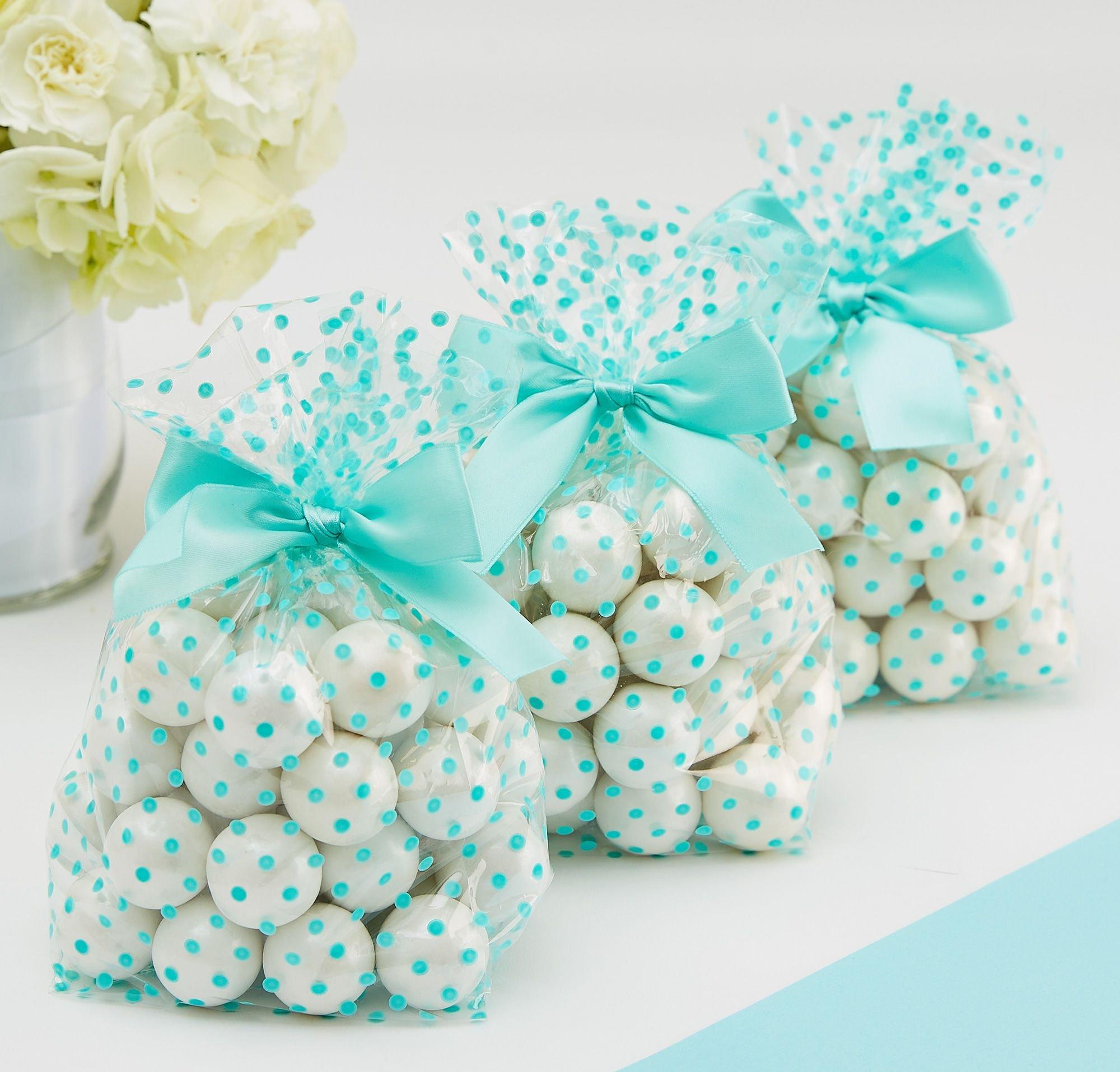 Polka Dot Treat Bags with Bows. 12ct. Assorted Colors