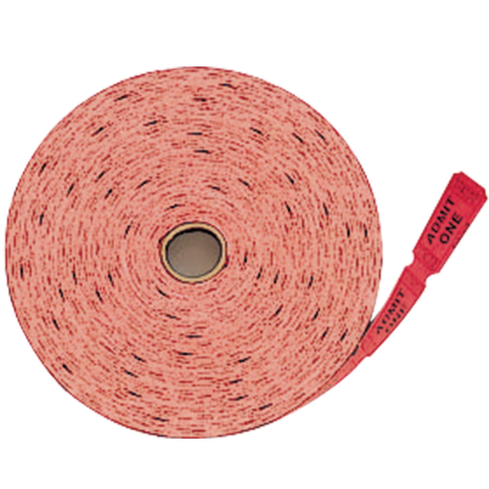 Admit One Single Roll Tickets. 1000ct. Assorted Colors - Image 8