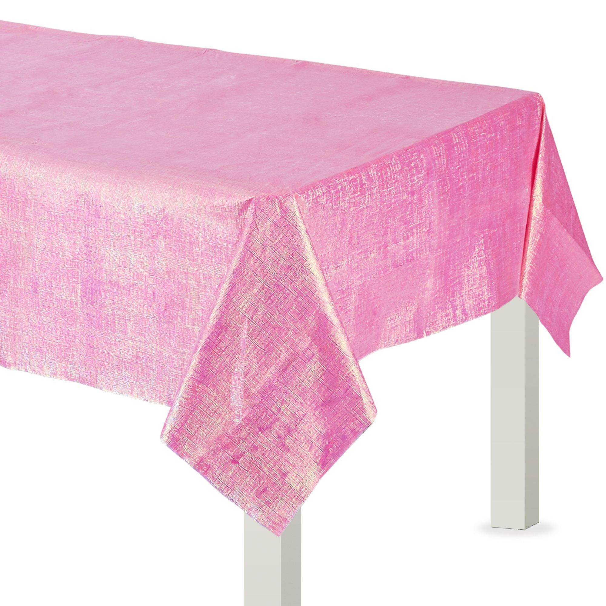 Opalescent Table Cover. 54in x 102in. Assorted Colors - Image 2