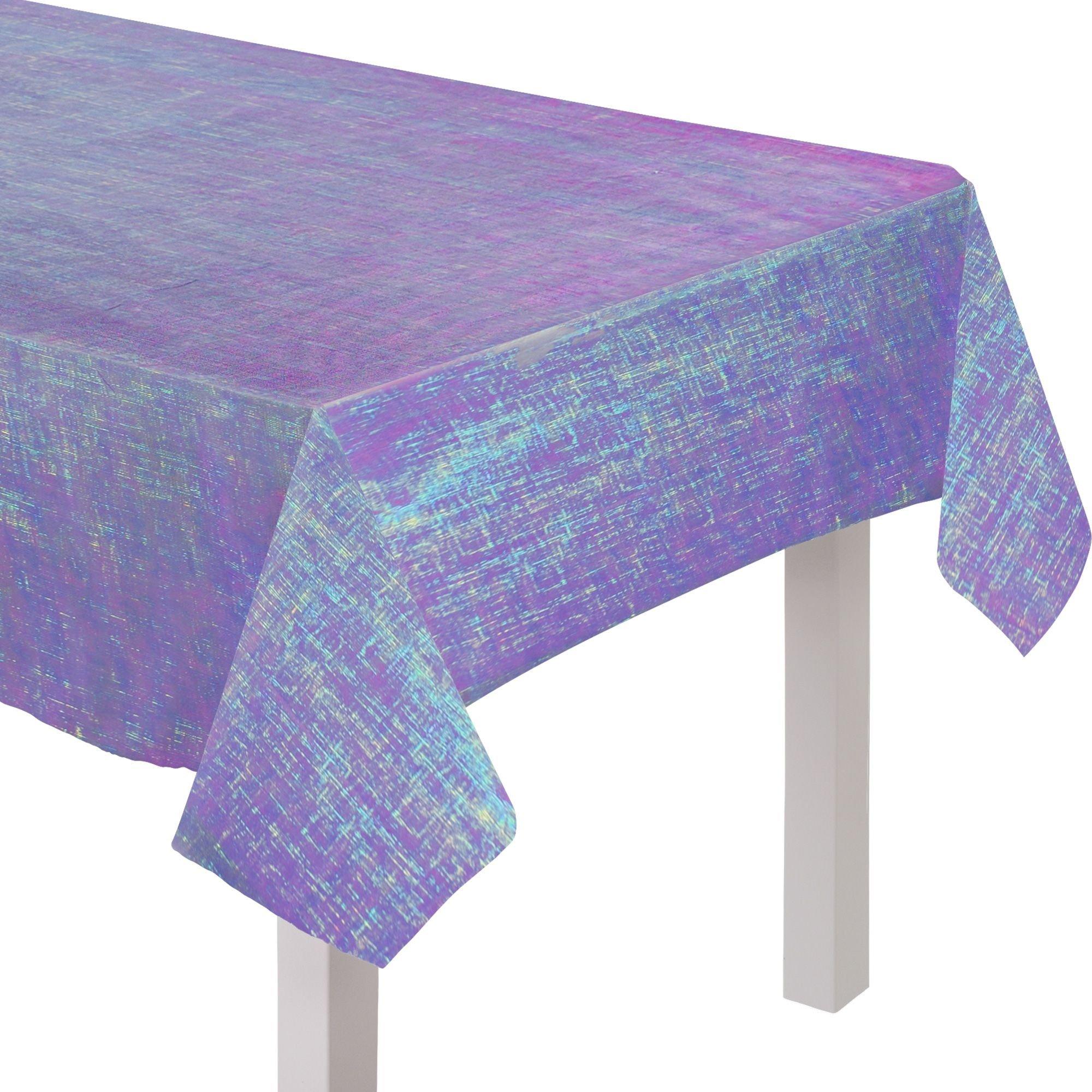 Opalescent Table Cover. 54in x 102in. Assorted Colors - Image 6